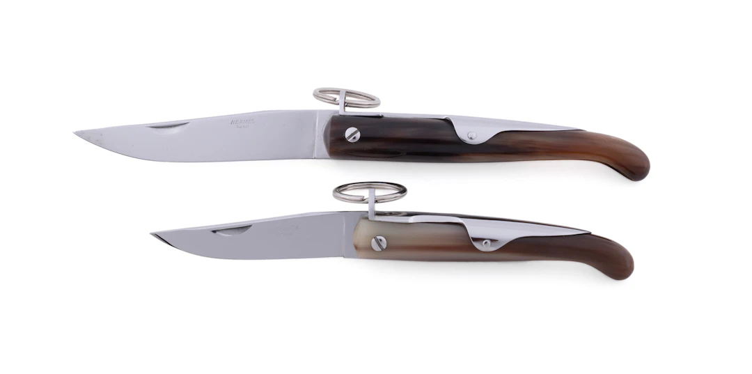 J. Mongin for Hermes, Two Folding Knives, C. 1990