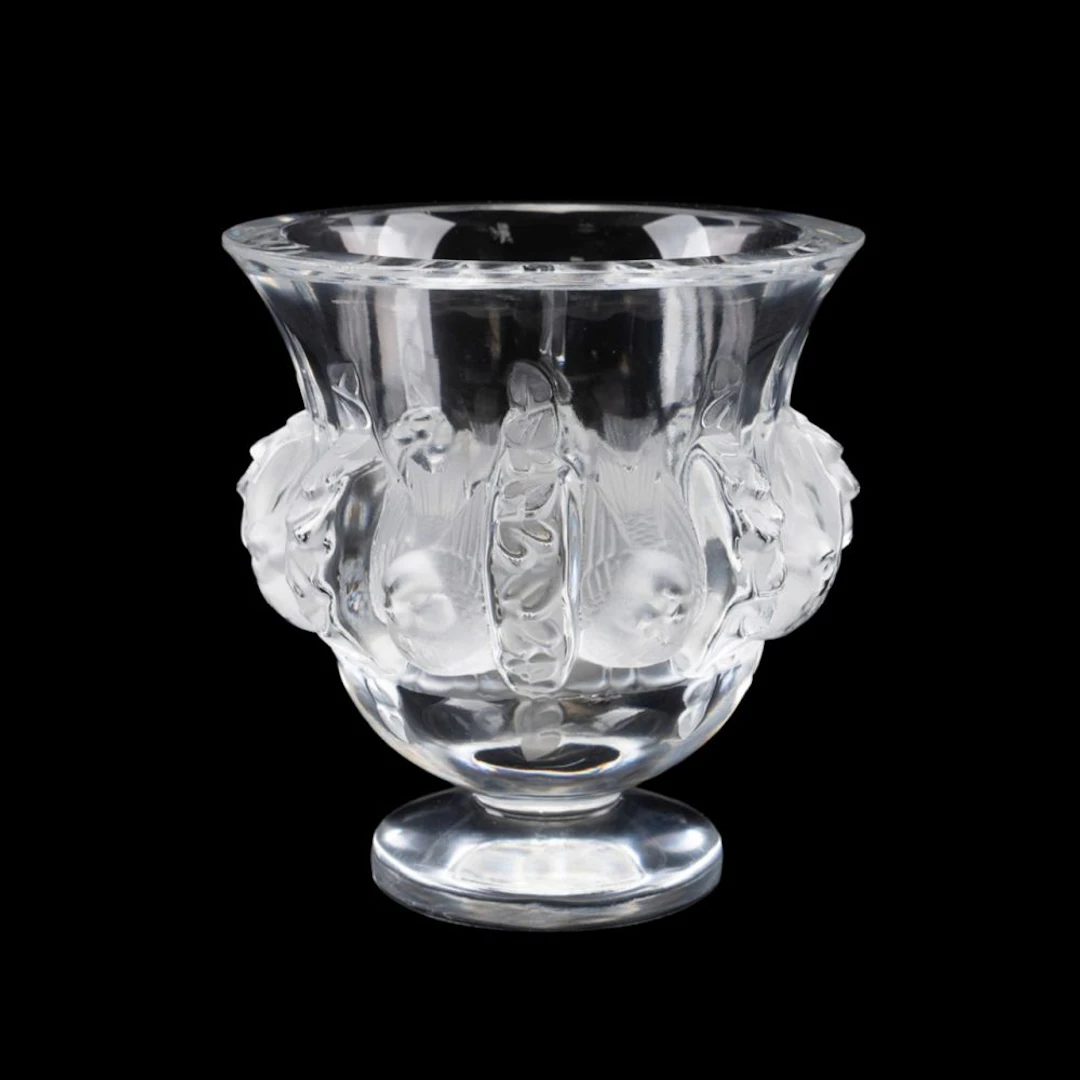 Lalique "Dampierre" Colorless Crystal Vase