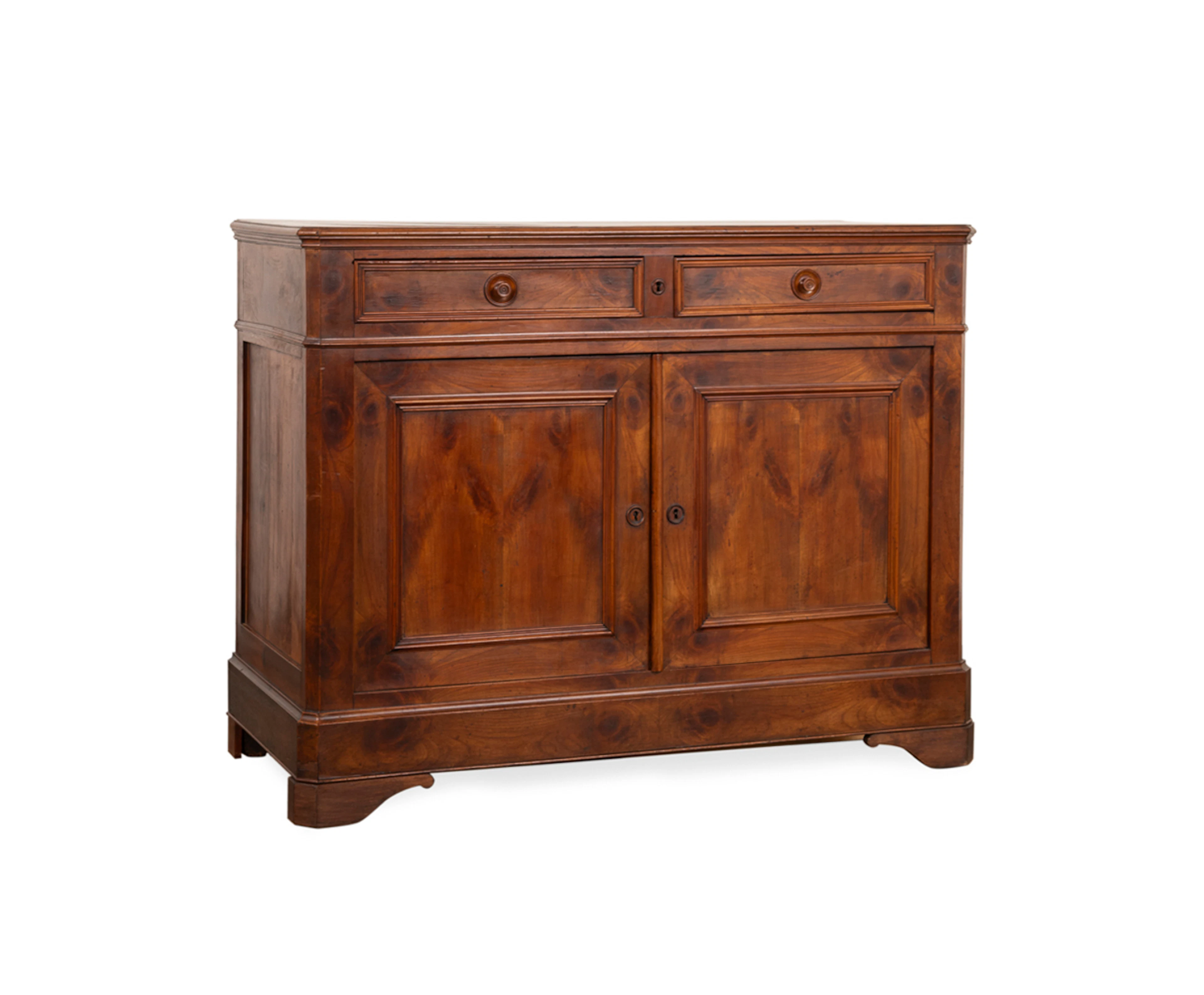 19th C. Louis Philippe Fruitwood Buffet Cabinet