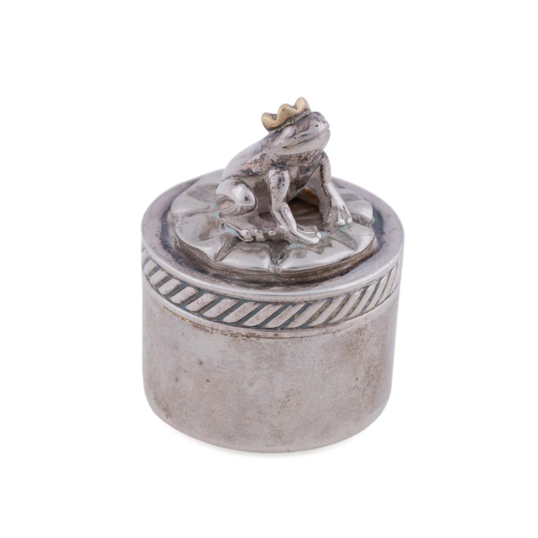 David Yurman Sterling & 18K Frog Prince Tooth Box