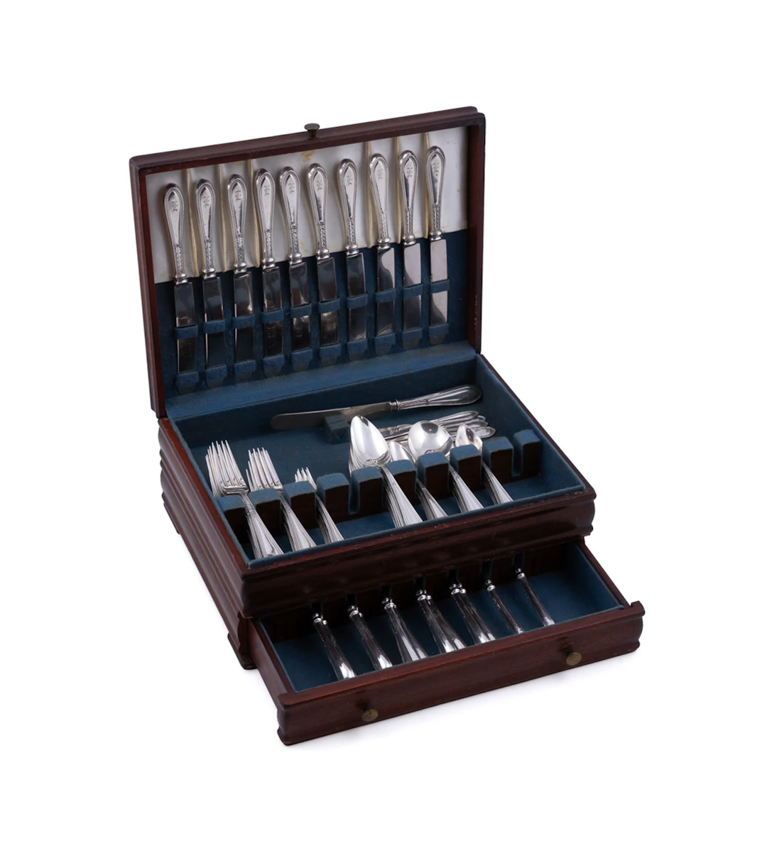 Gorham, 97 Pieces of "Edgewood" Sterling Flatware