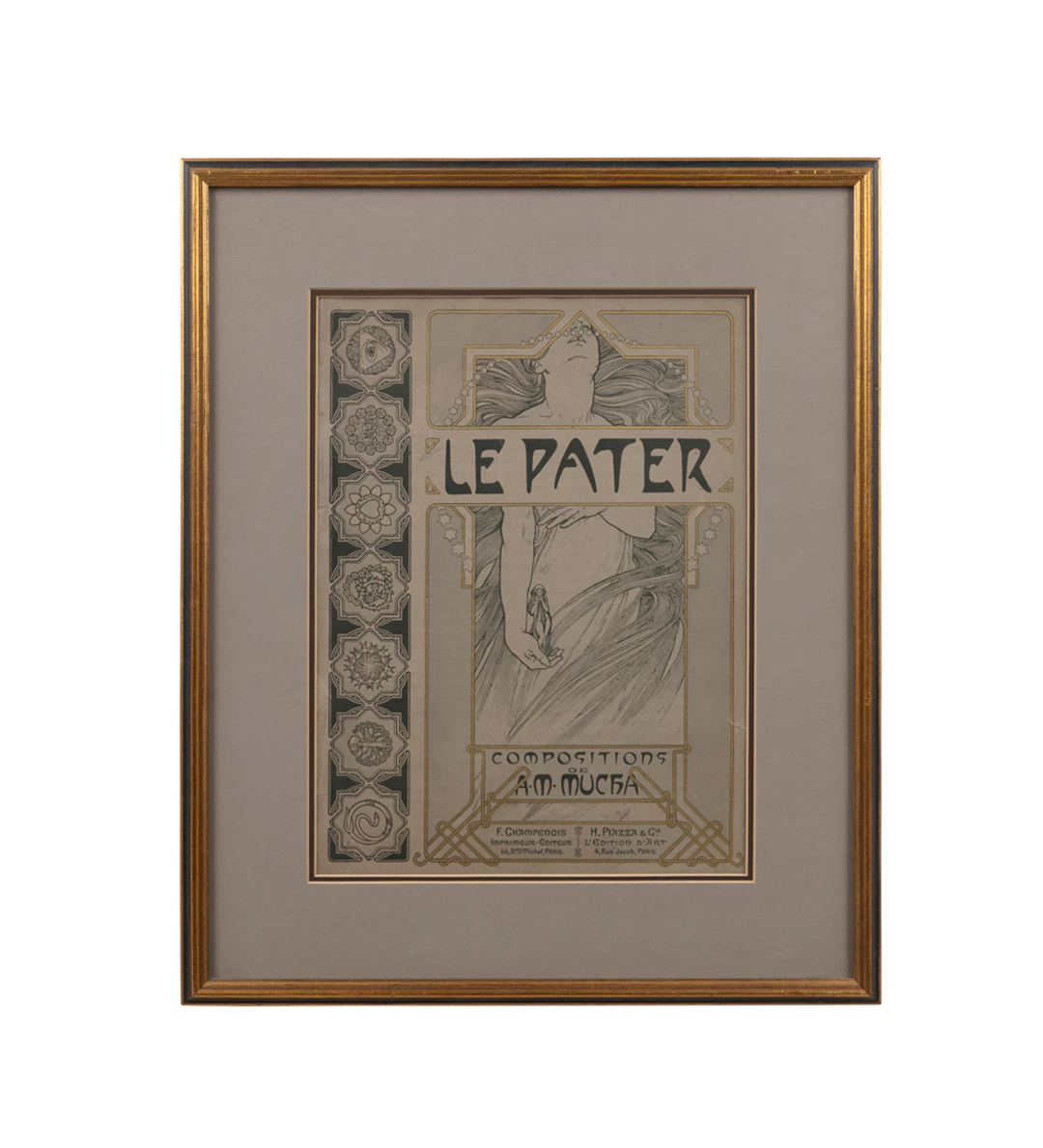 Alphonse Mucha, Cover of "Le Pater", 1899, Litho.