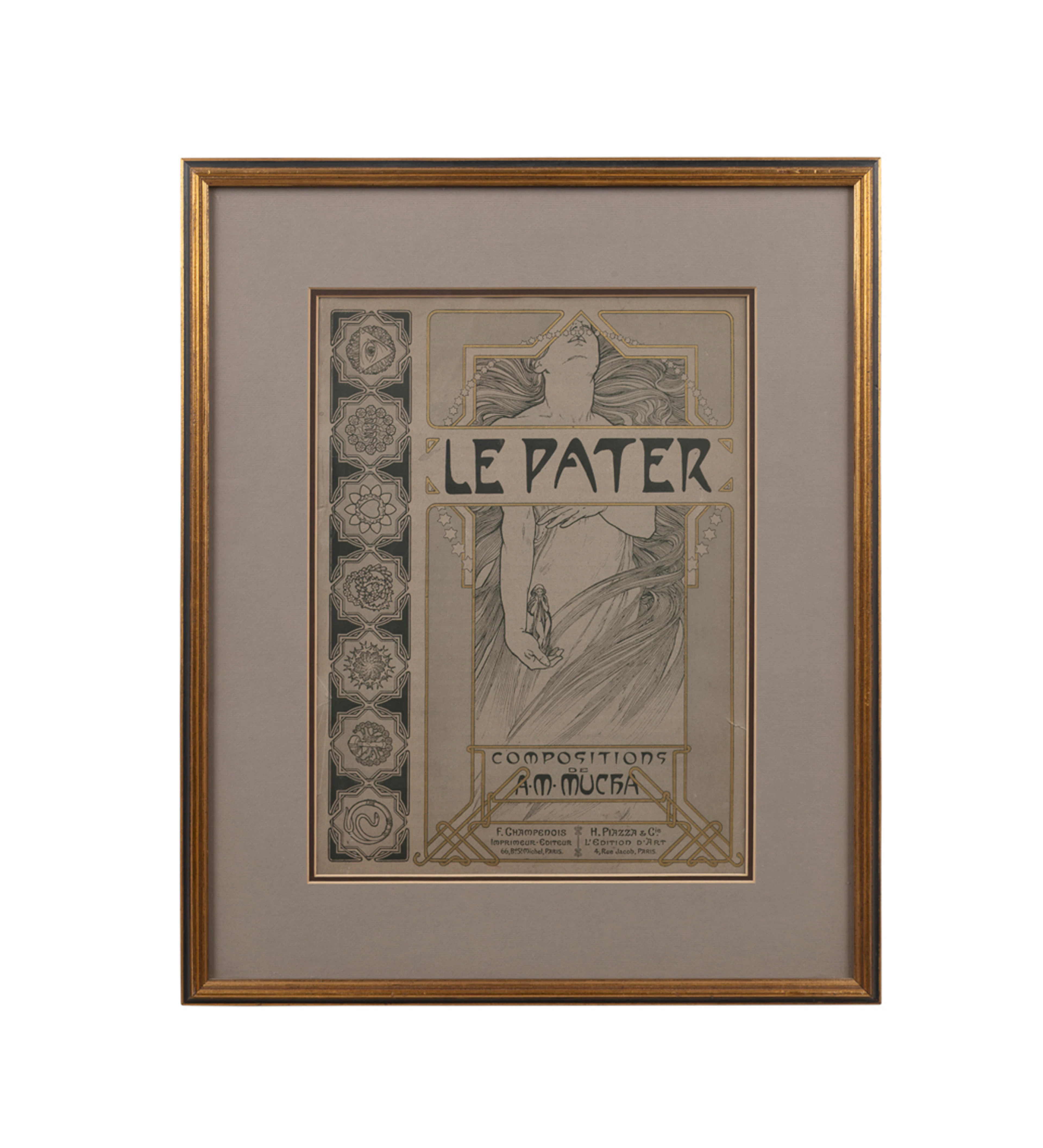 Alphonse Mucha, Cover of "Le Pater", 1899, Litho.