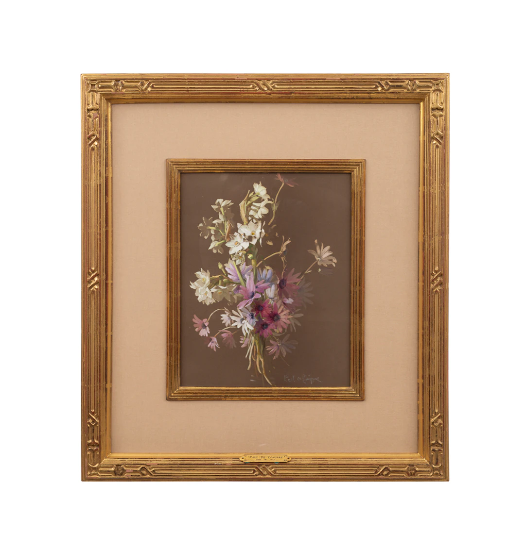 Paul De Longpre, "Flowers", 19th/20th C., W/C