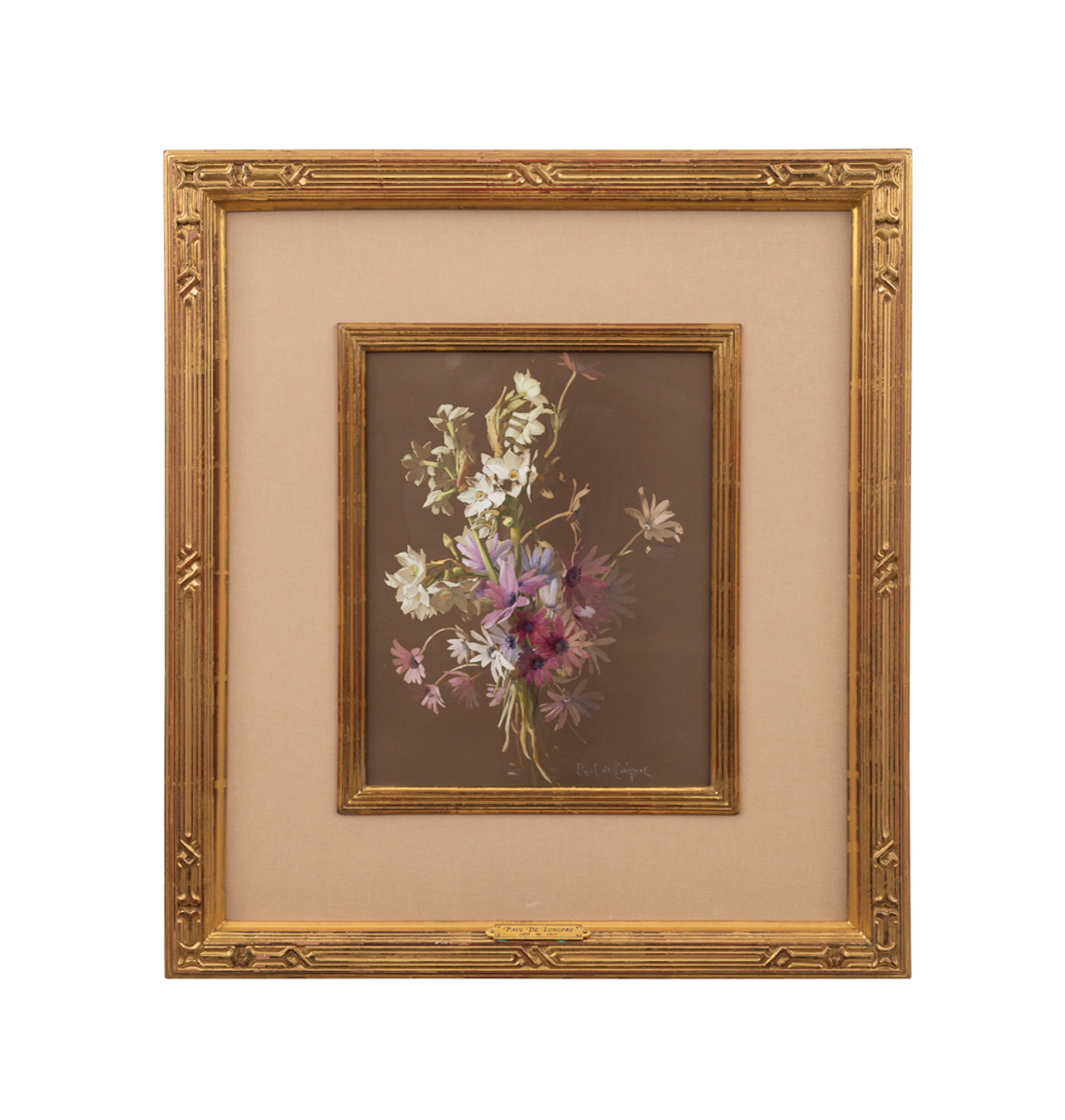 Paul De Longpre, "Flowers", 19th/20th C., W/C