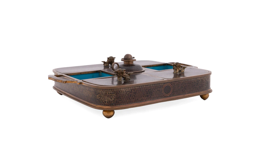 19th/20th C. Chinese Cloisonne Opium Smoking Set