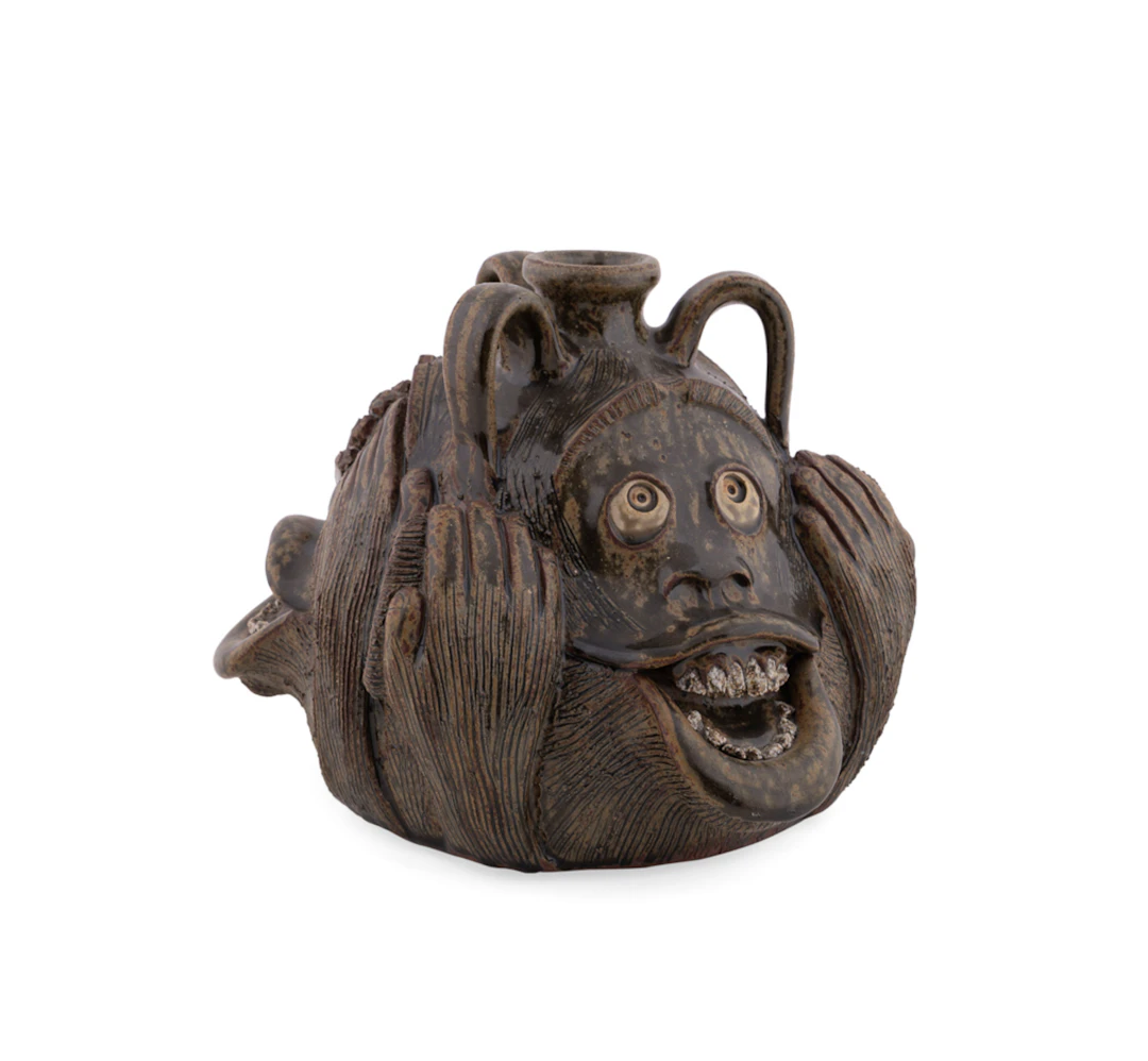 Michael and Melvin Crocker Monkey Face Jug, 1995