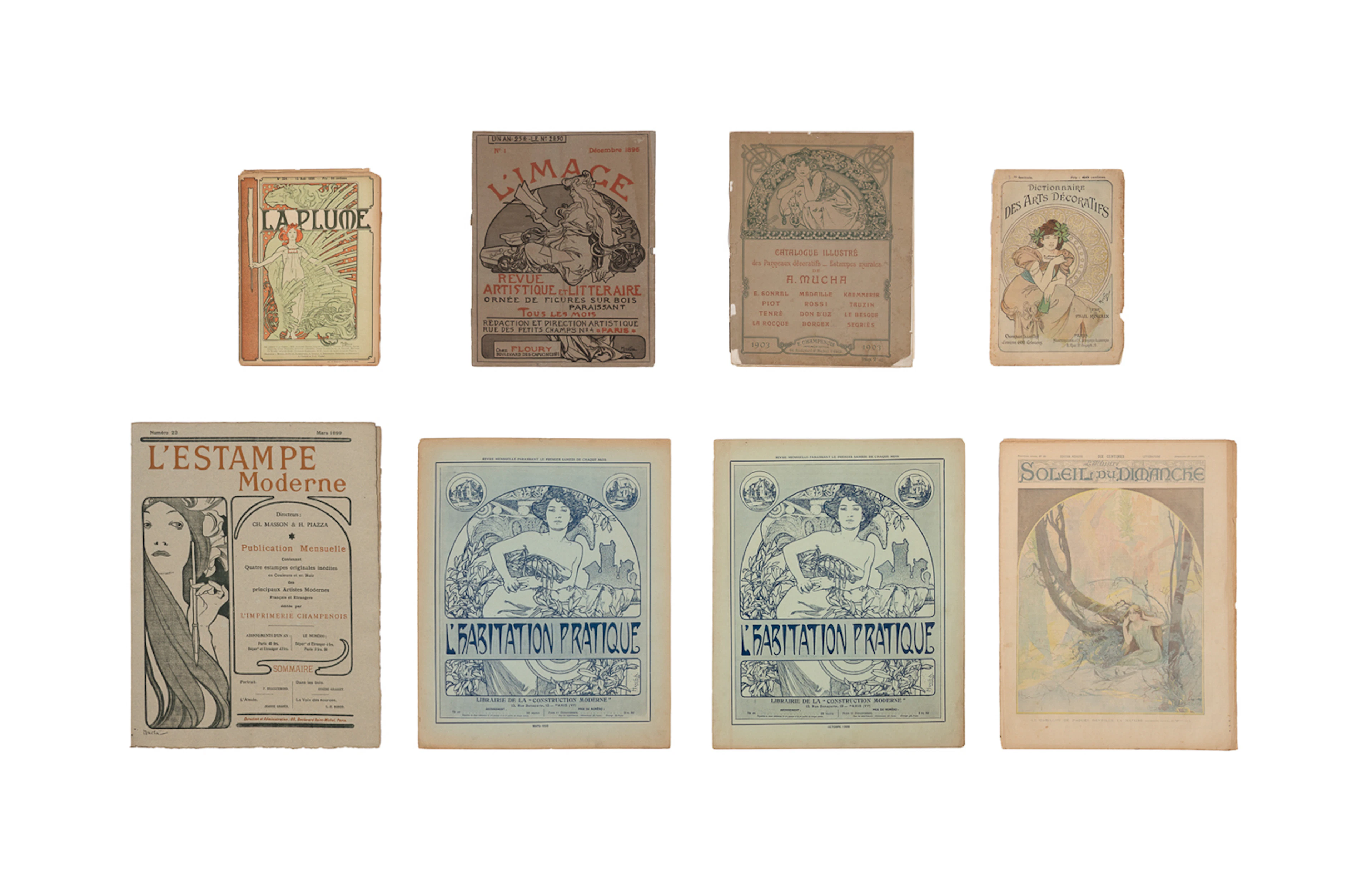 Art Nouveau Publication Covers Designed by Mucha