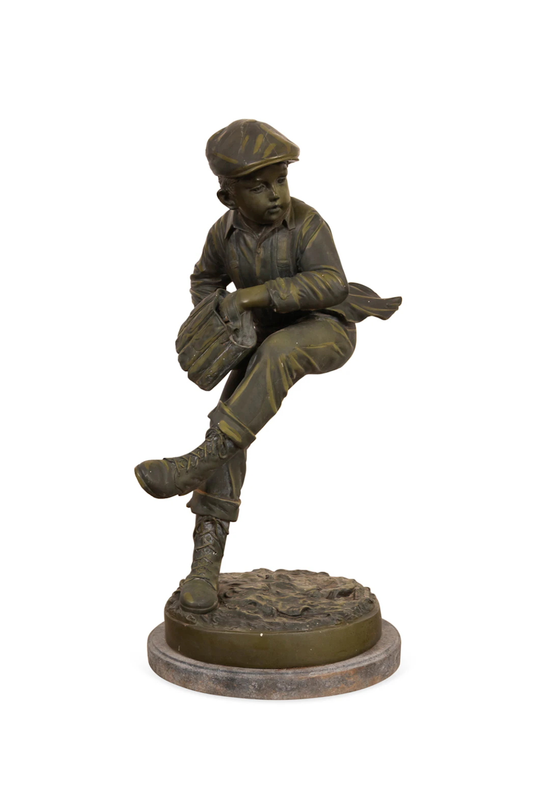 Jim Davidson (after), "Pitcher", Patinated Bronze