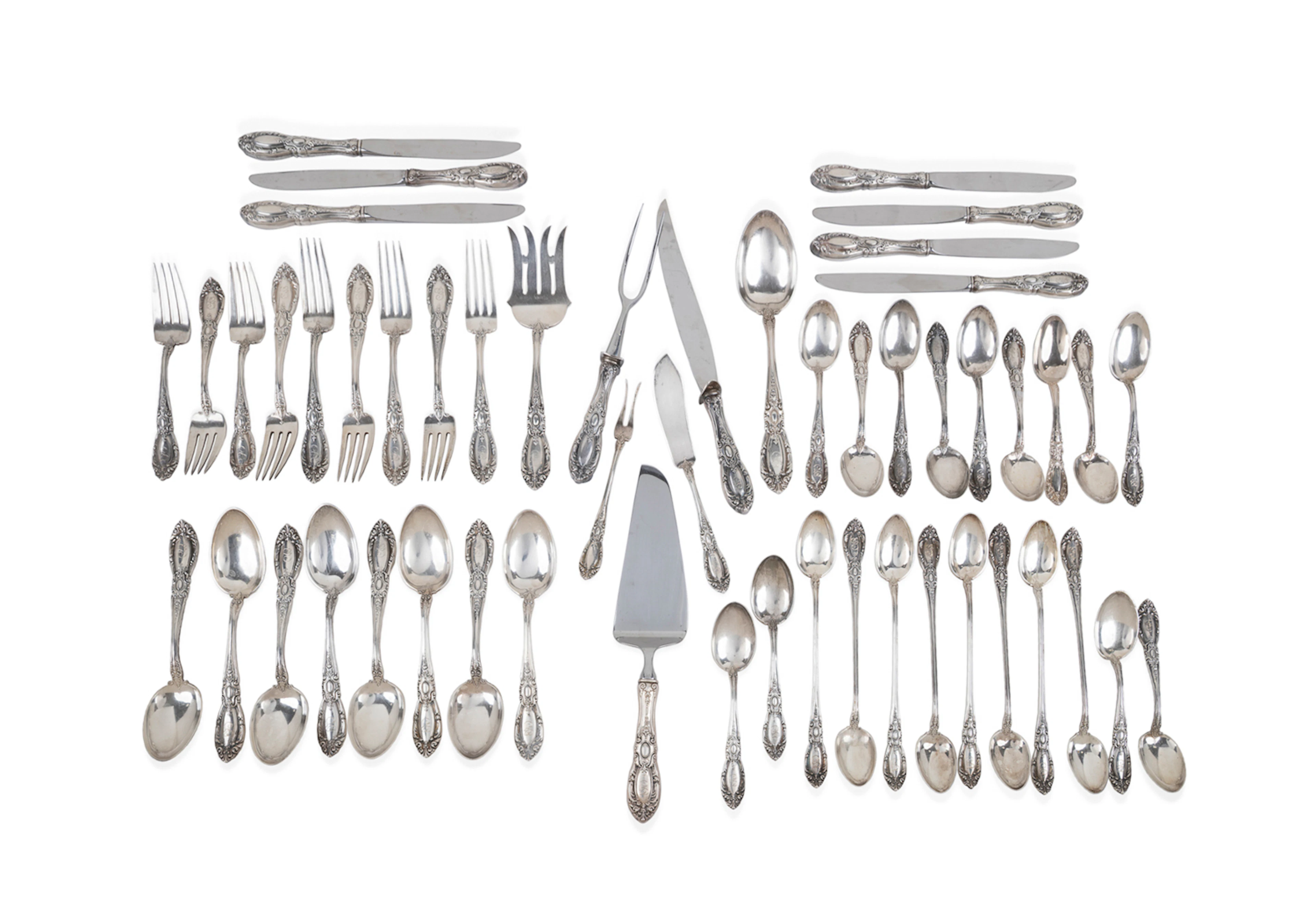 Towle, 52 Pcs of "King Richard" Sterling Flatware