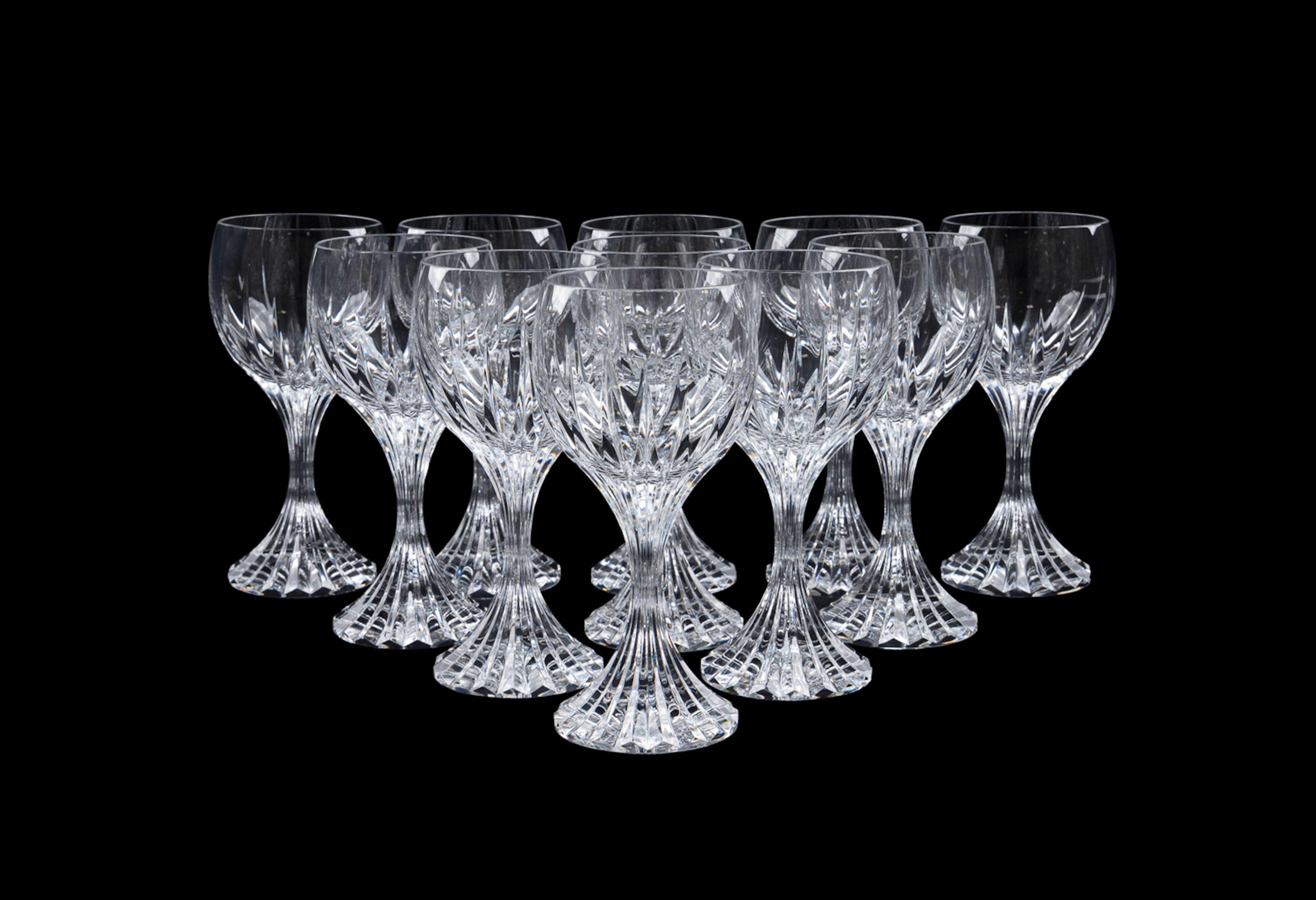 Baccarat, 11 "Massena" Crystal Water Goblets