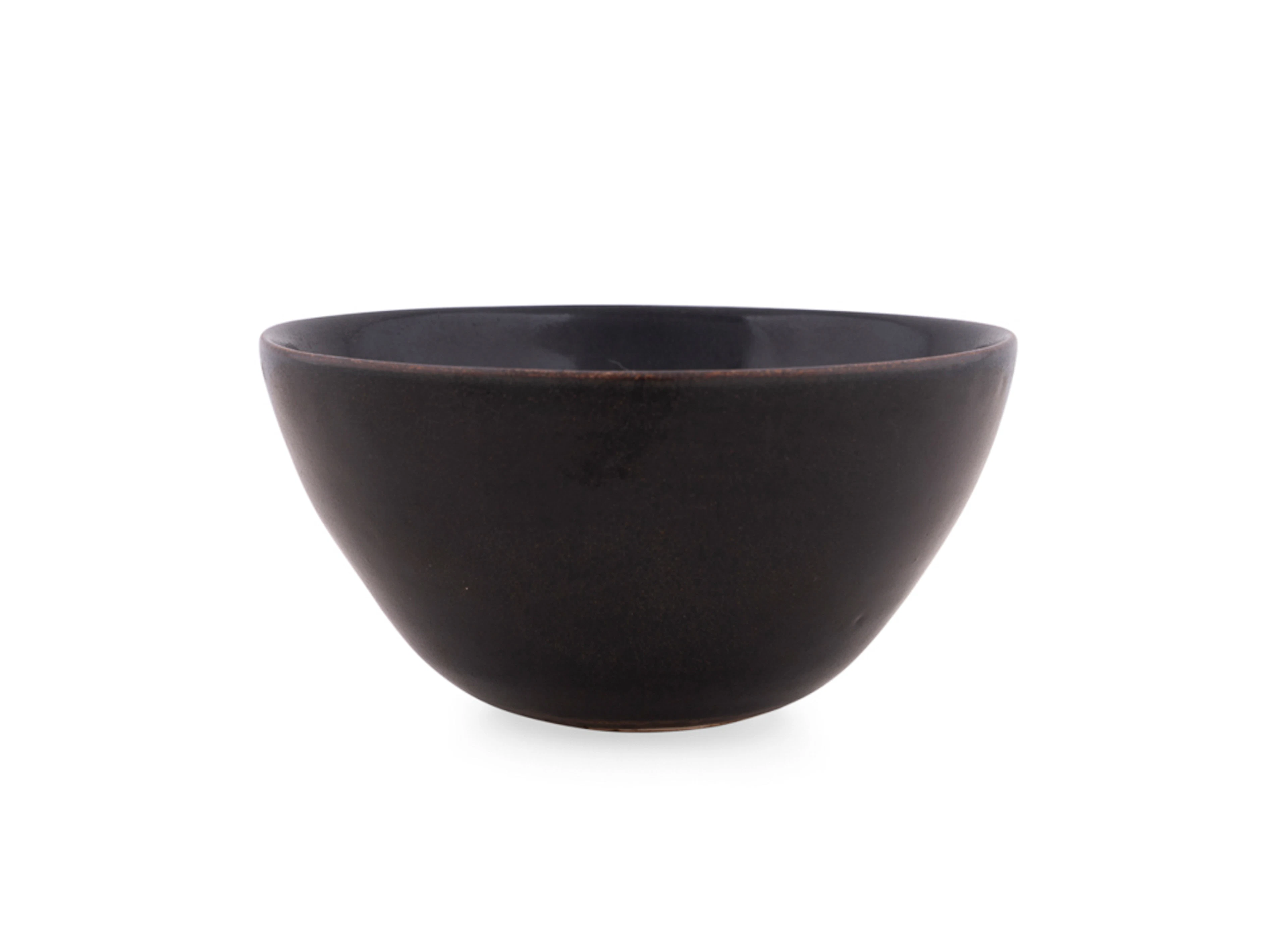 19th C. Jizhou Black with Leaf Pattern Ceramic Bowl
