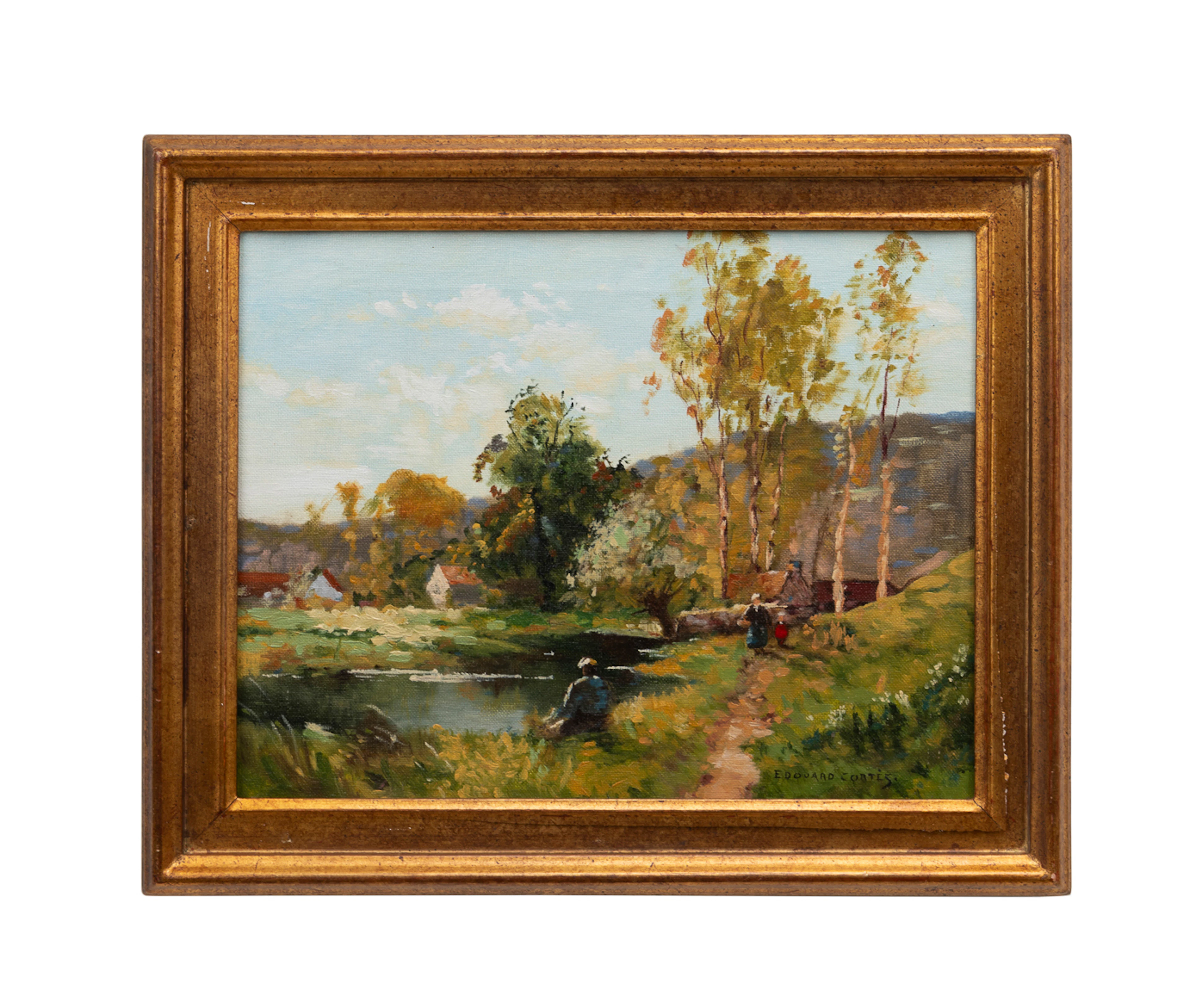 Edouard Cortes, Landscape, 20th C., O/C
