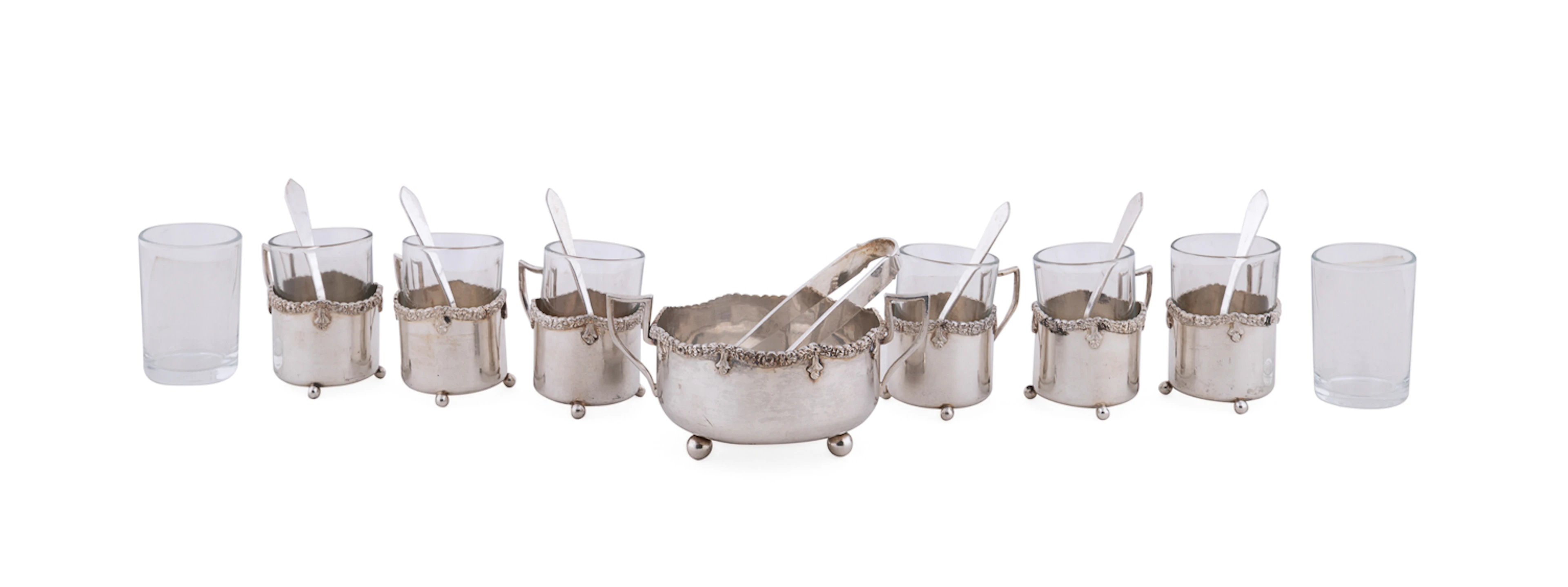 22PC Persian (Iranian) .875 Silver Tea Set