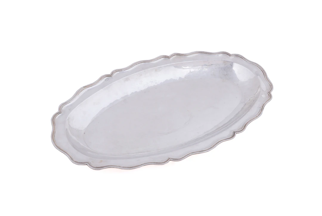 Coin Silver Fish Serving Platter, 20th Century, Continental
