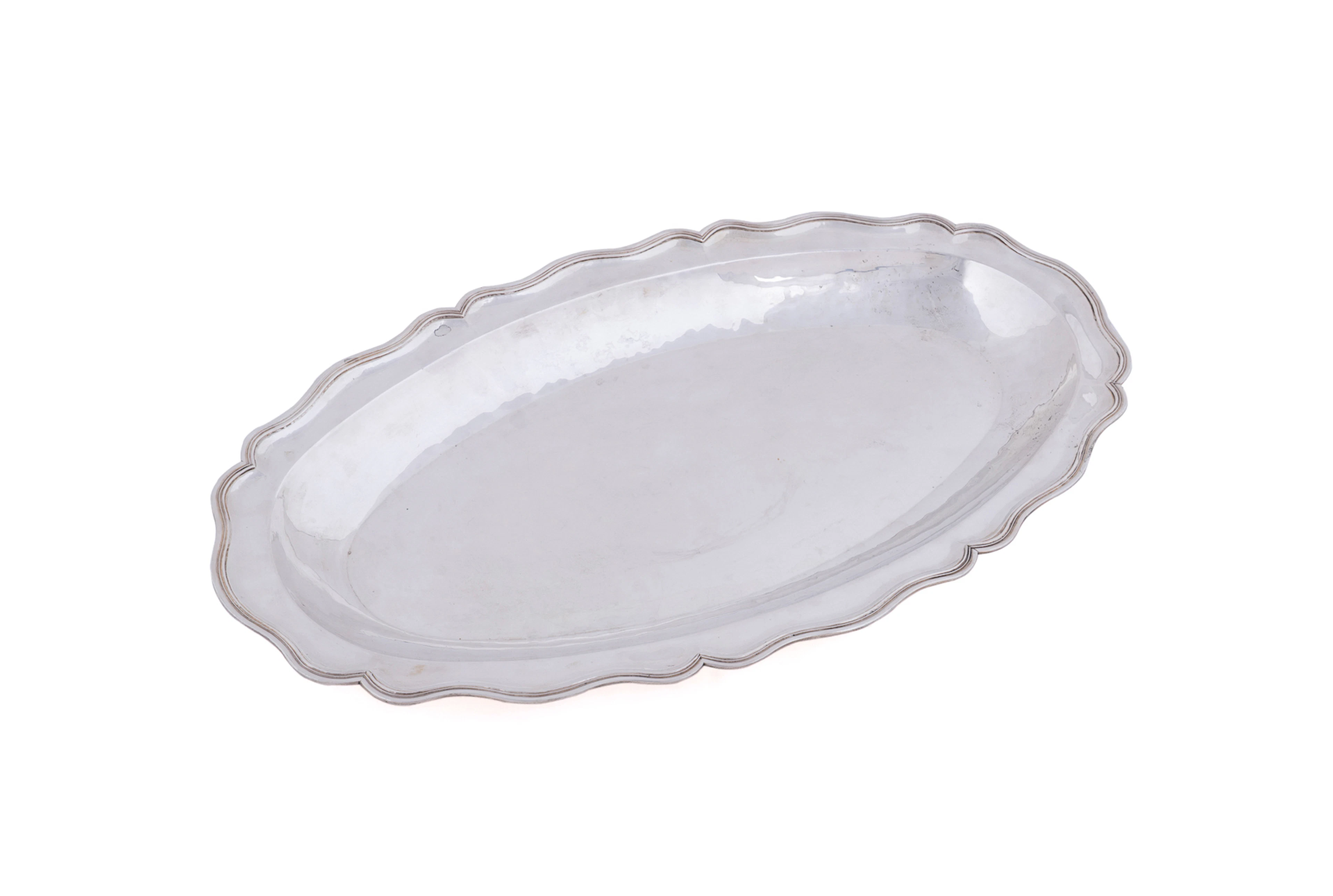 Coin Silver Fish Serving Platter, 20th Century, Continental