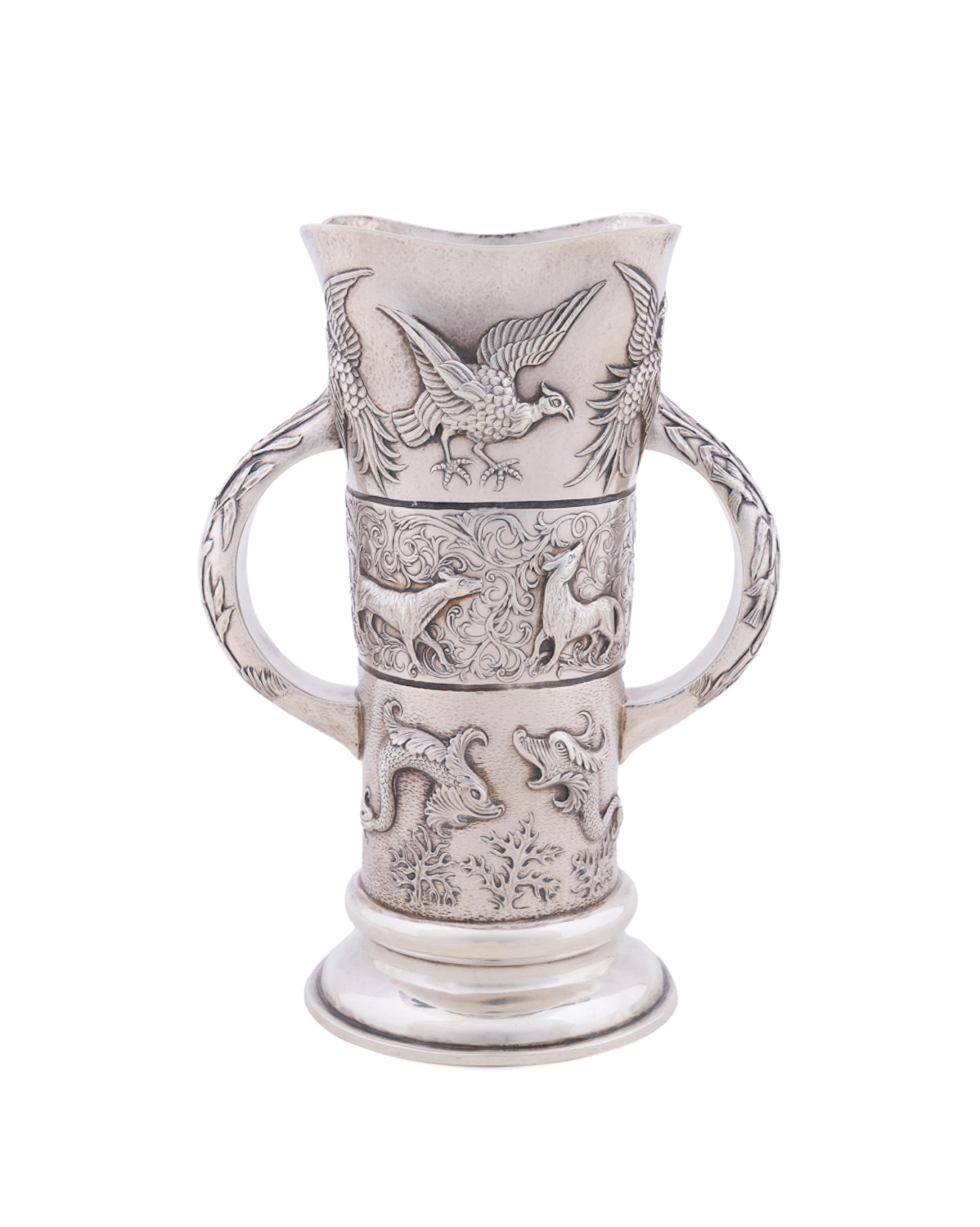 Irish Aesthetic Sterling Loving Cup, 1903