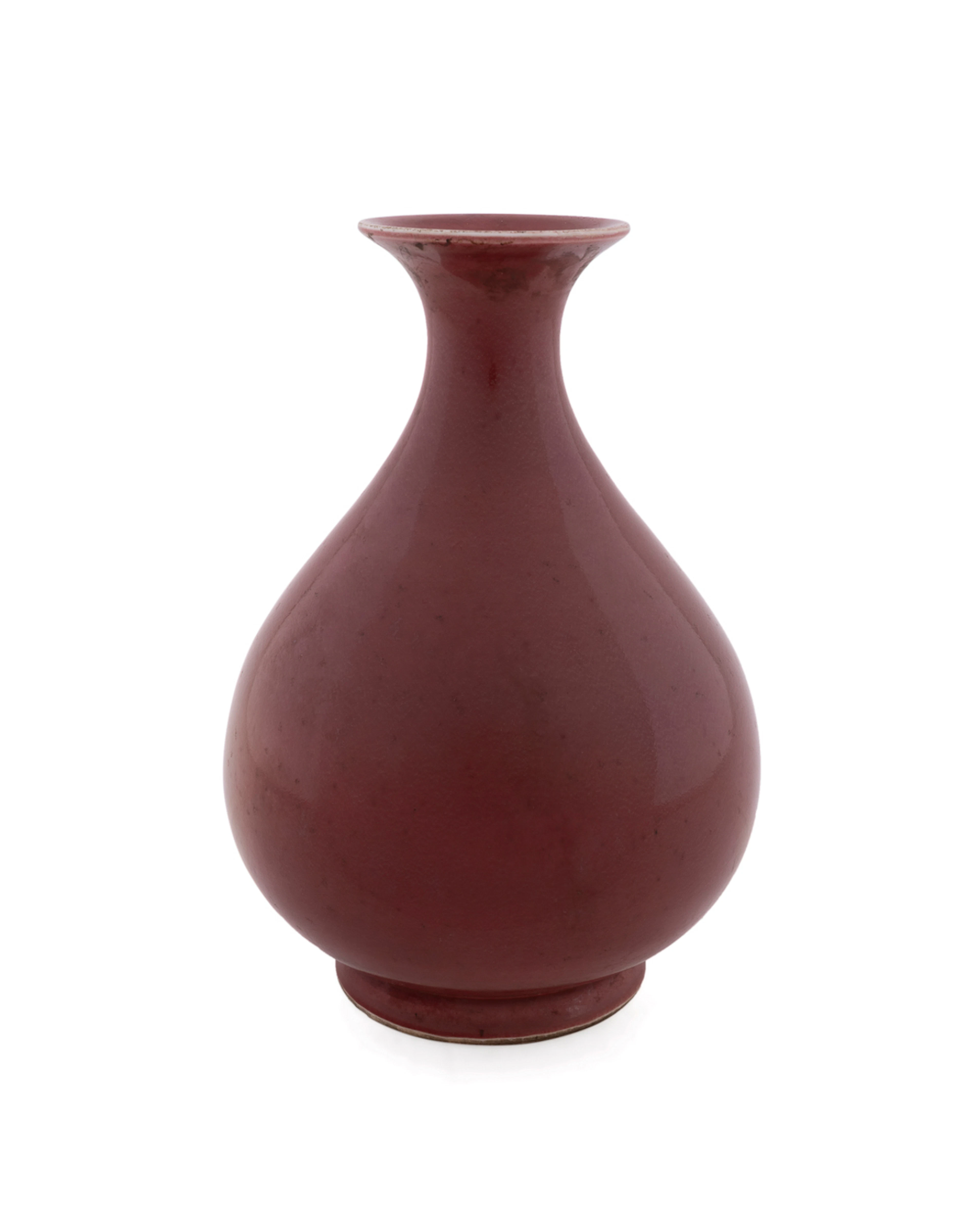 Chinese Peachbloom Yuhuchunping Porcelain Vase