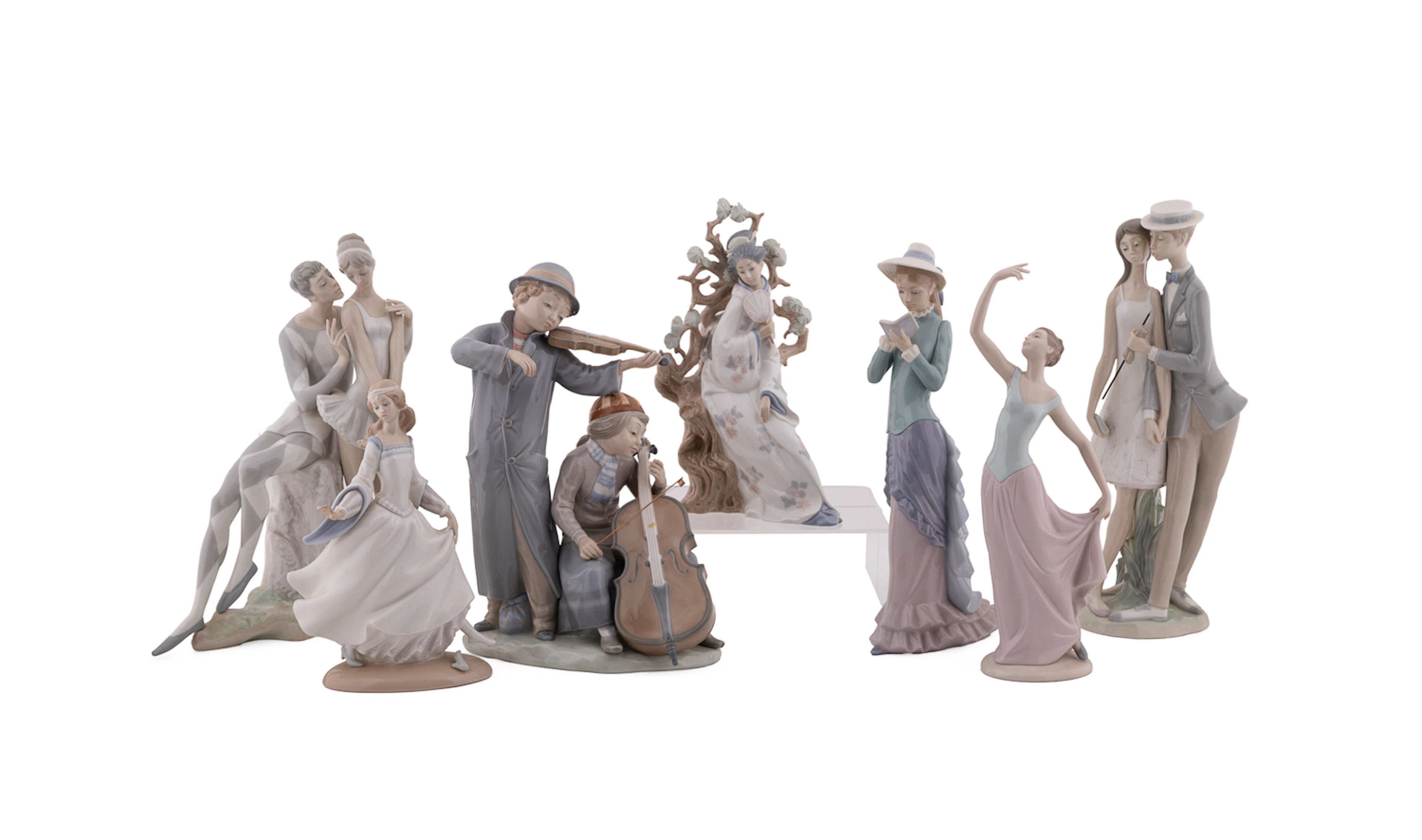 Lladro and Nao by Lladro, Asst. of Seven Figures