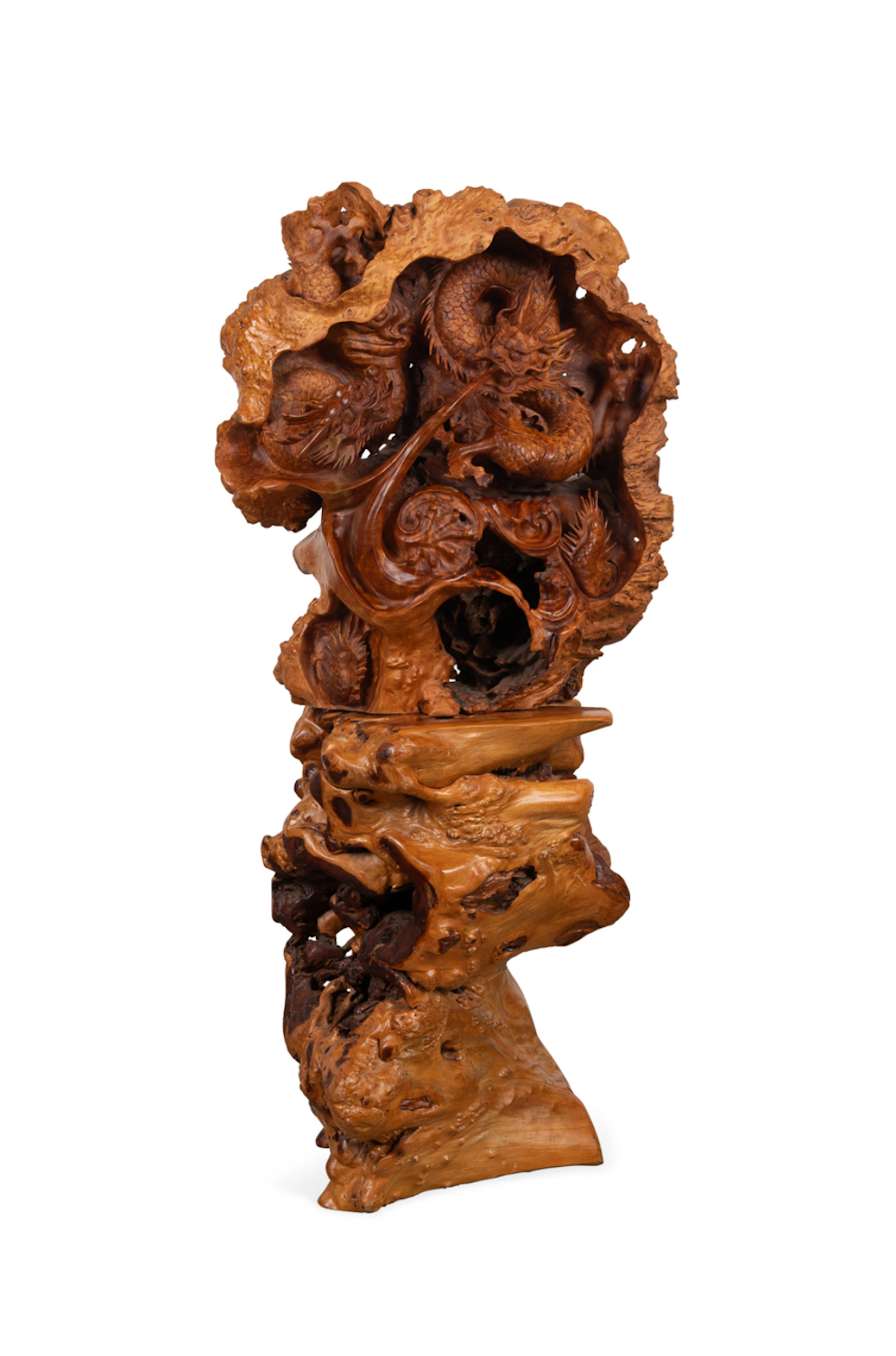 Yu Chunzhou, Carved Wood Dragon