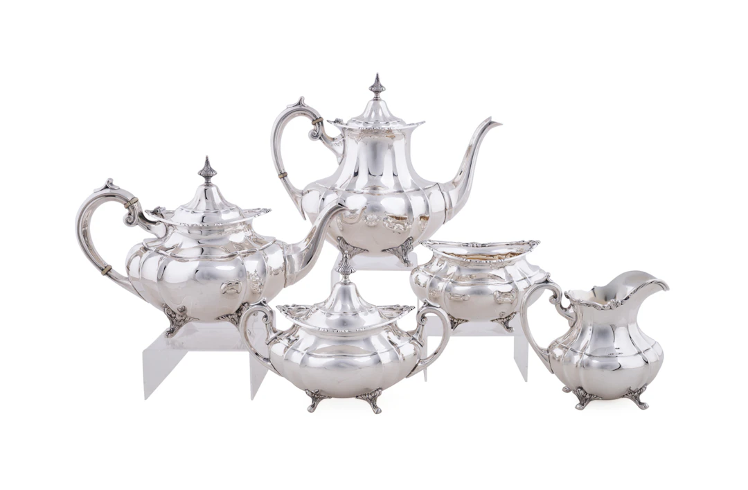 Reed & Barton Five Piece Sterling Tea Service