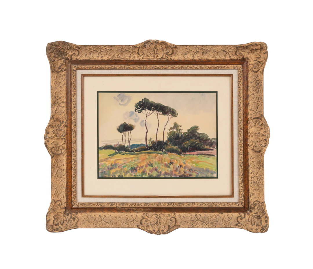 Ludovic-Rodo Pissarro, "Concarneau", 20th C., W/C