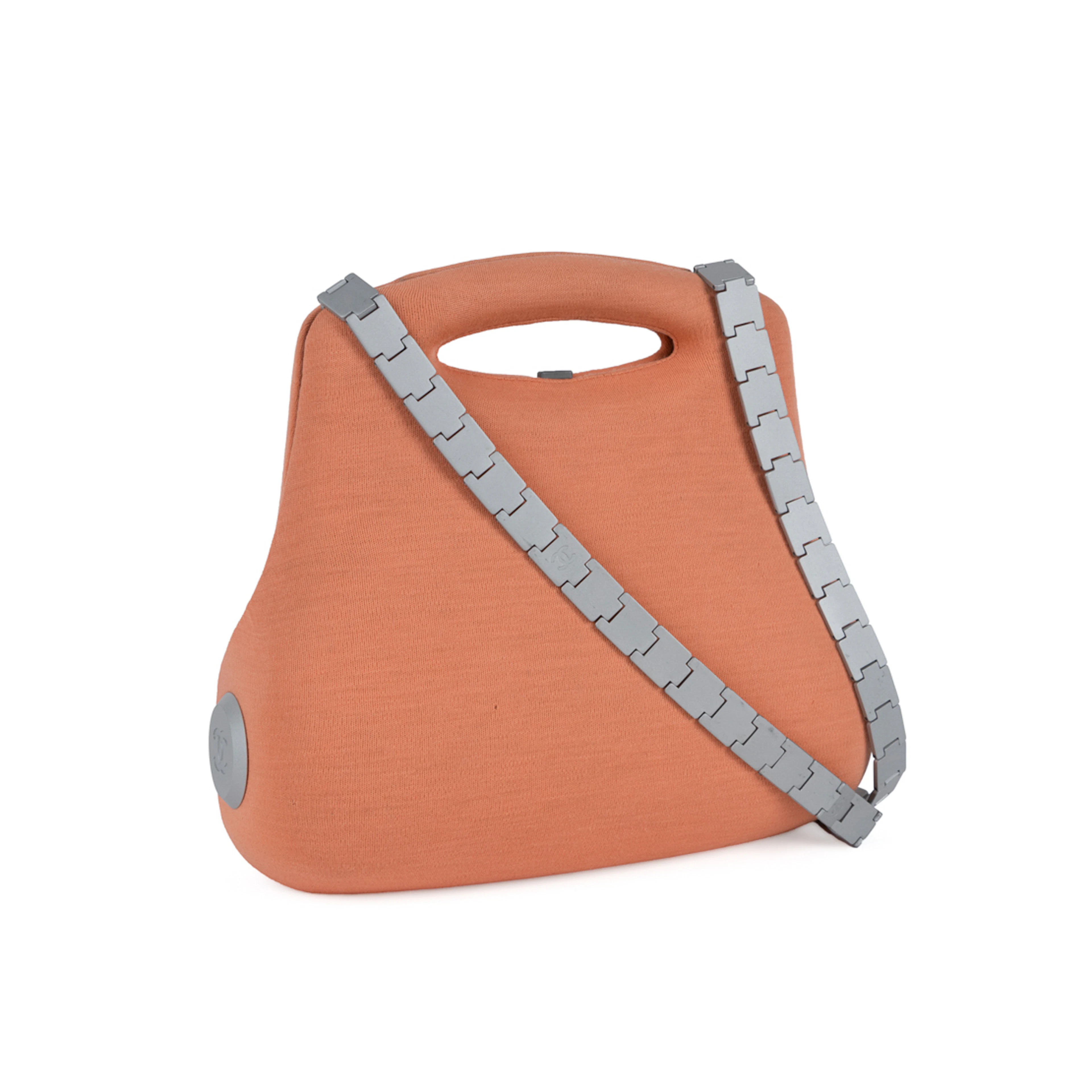 Chanel Peach Jersey "Millenium 2005" "Butt" Bag
