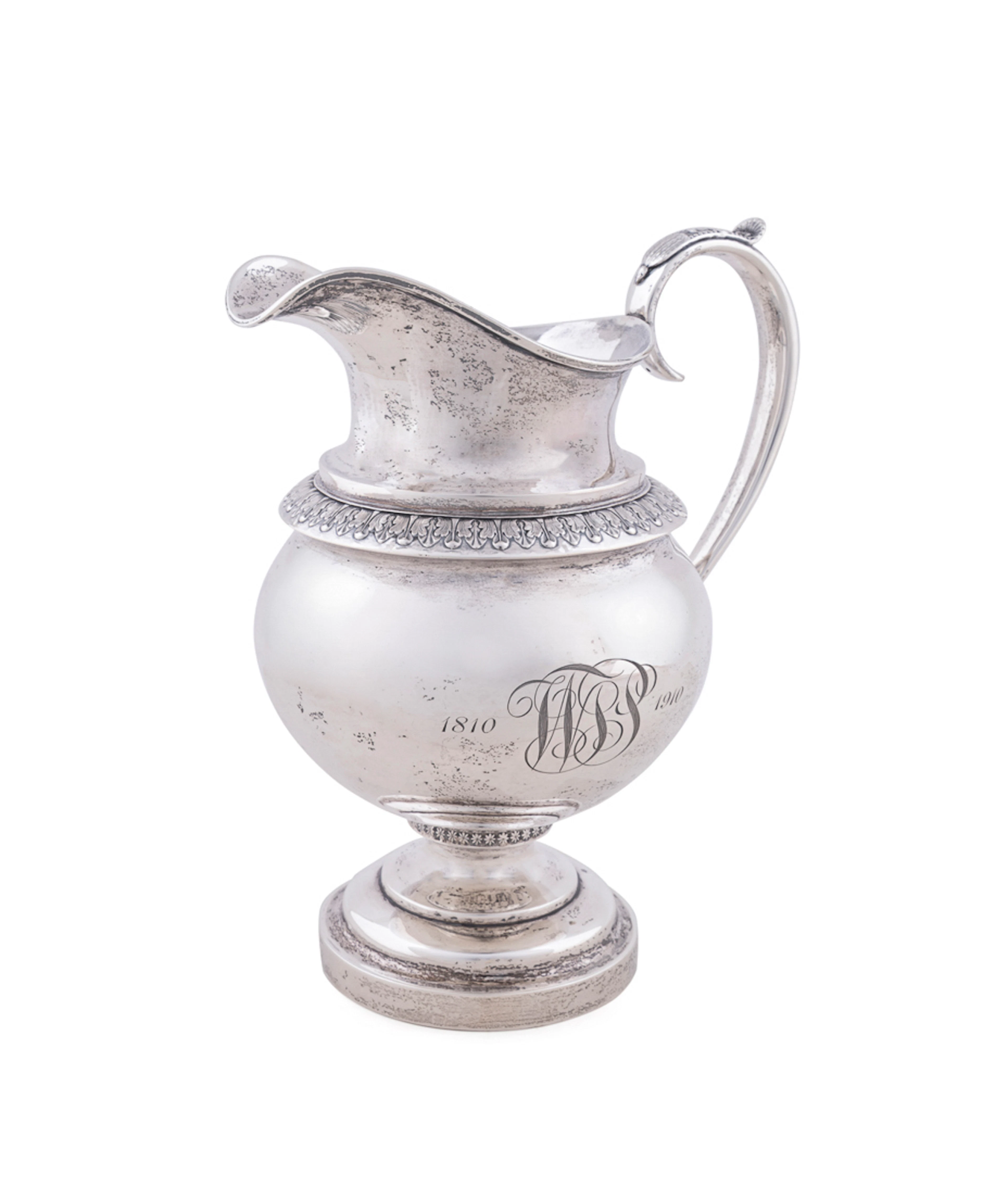 J.B. Jones & Co. Coin Silver Pitcher, 19th C.