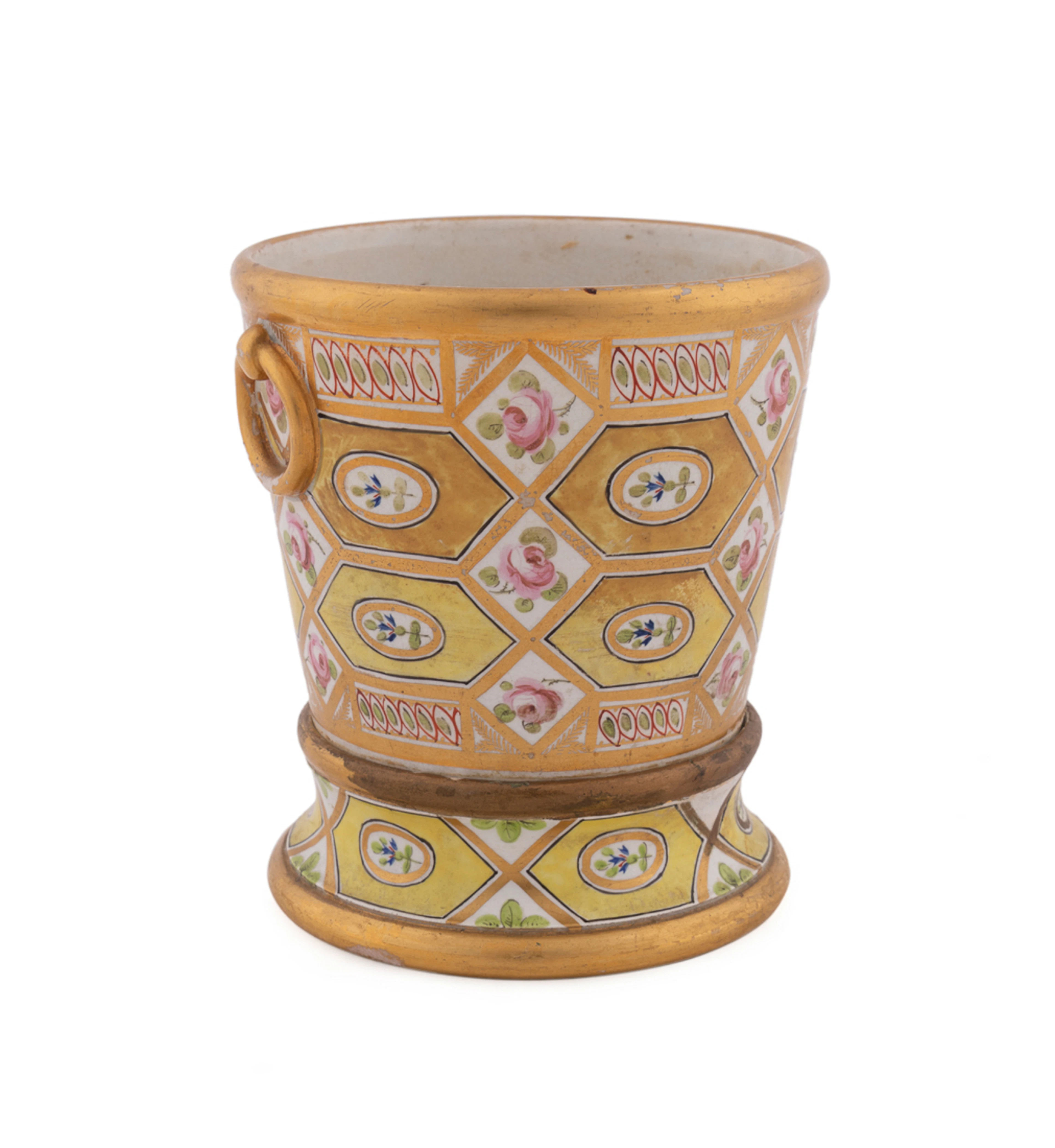 Coalport "Church Gresley" Cache Pot, C. 1810