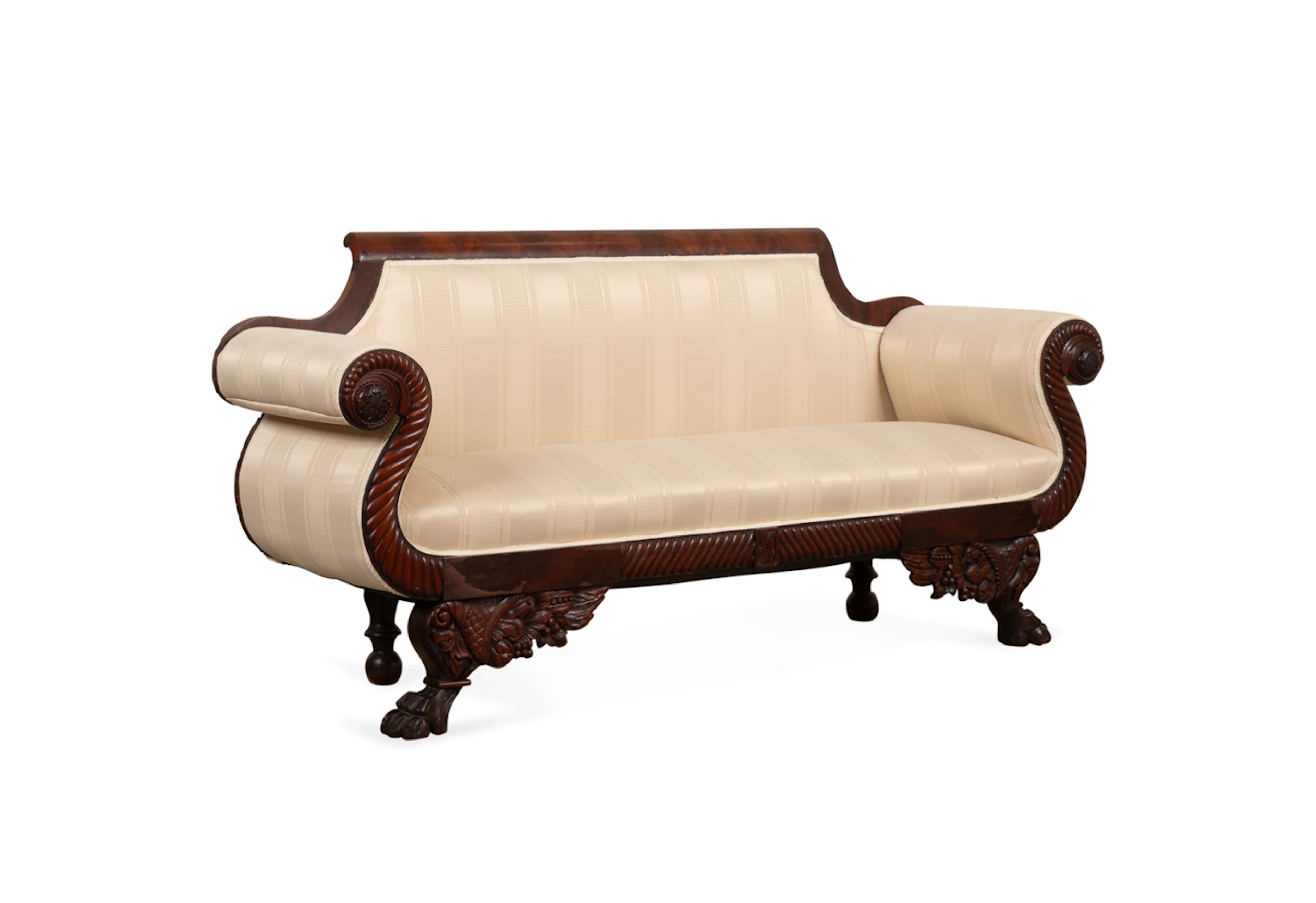 Classical Style Mahogany Sofa, American