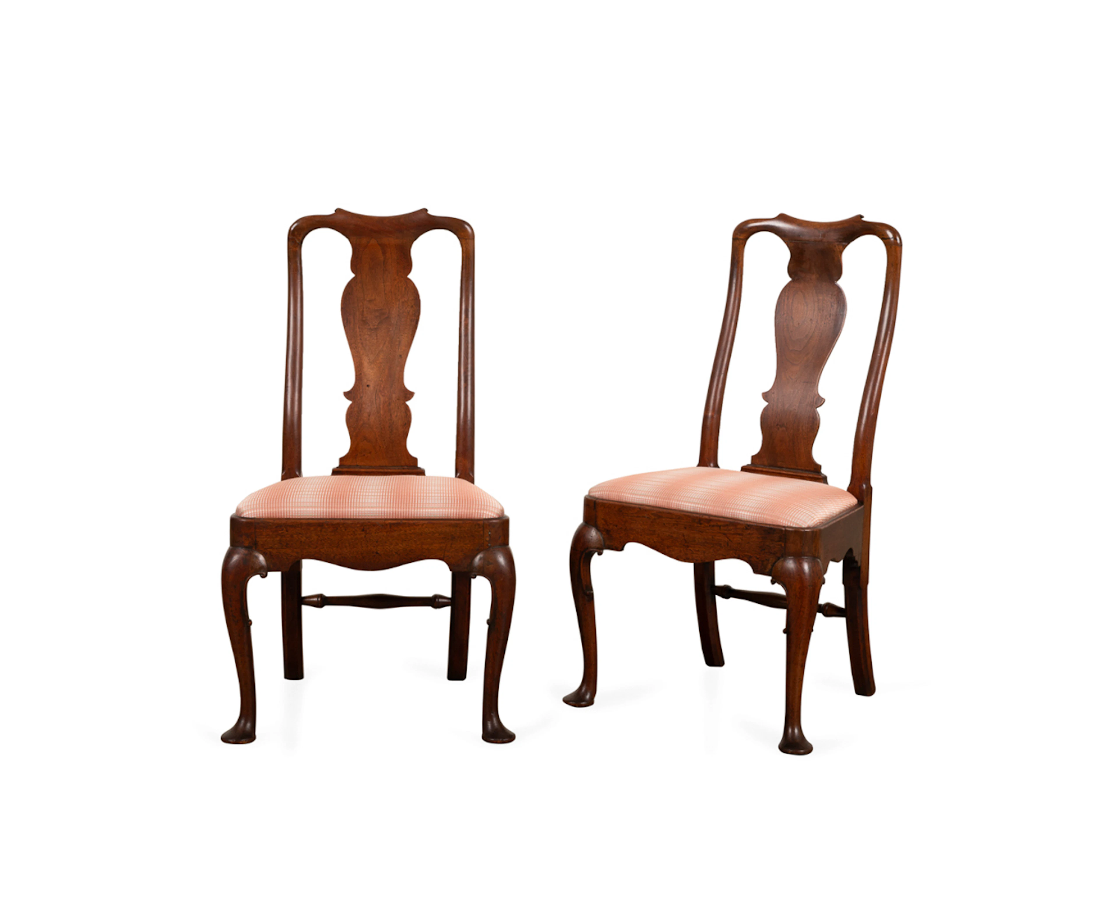 Pr. of English Queen Anne Side Chairs, C. 1730-40