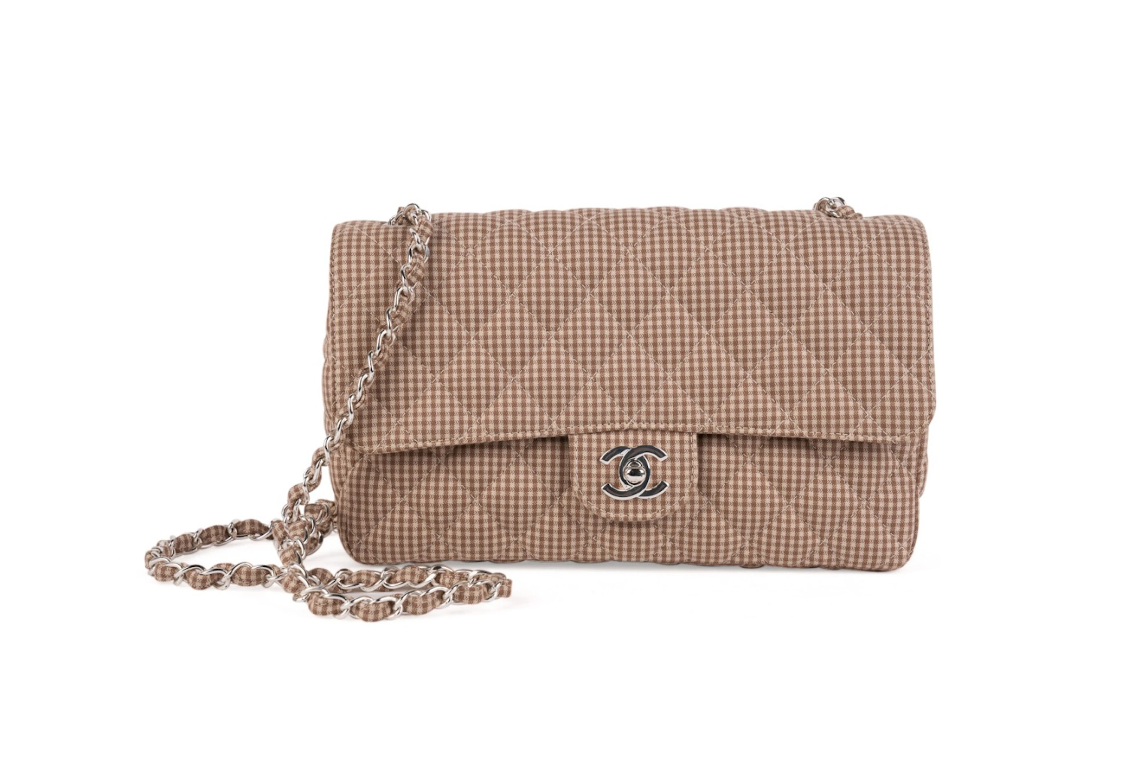 Chanel Vintage Gingham Flap Bag, 1996-1997