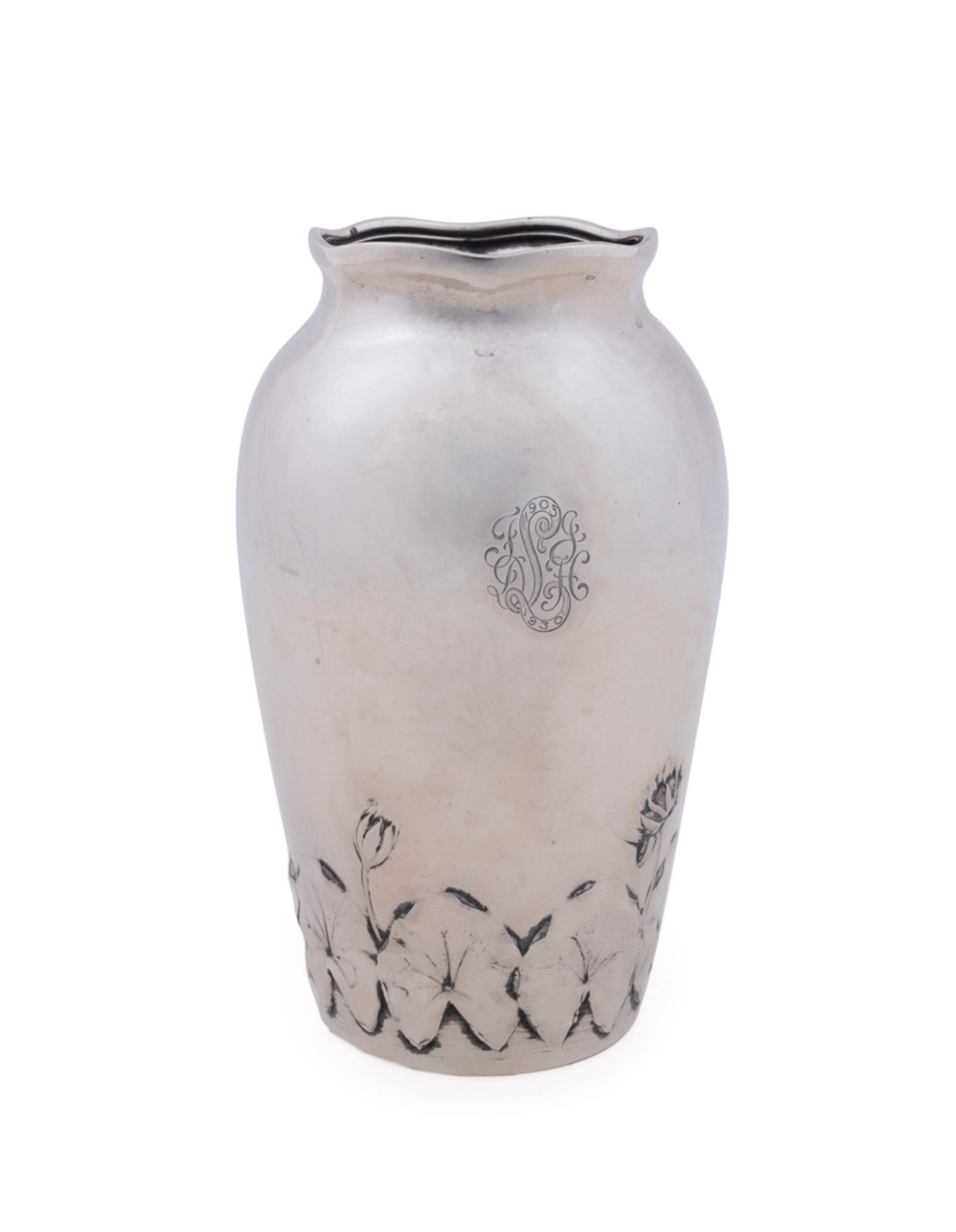 American Japonesque Sterling Silver Vase