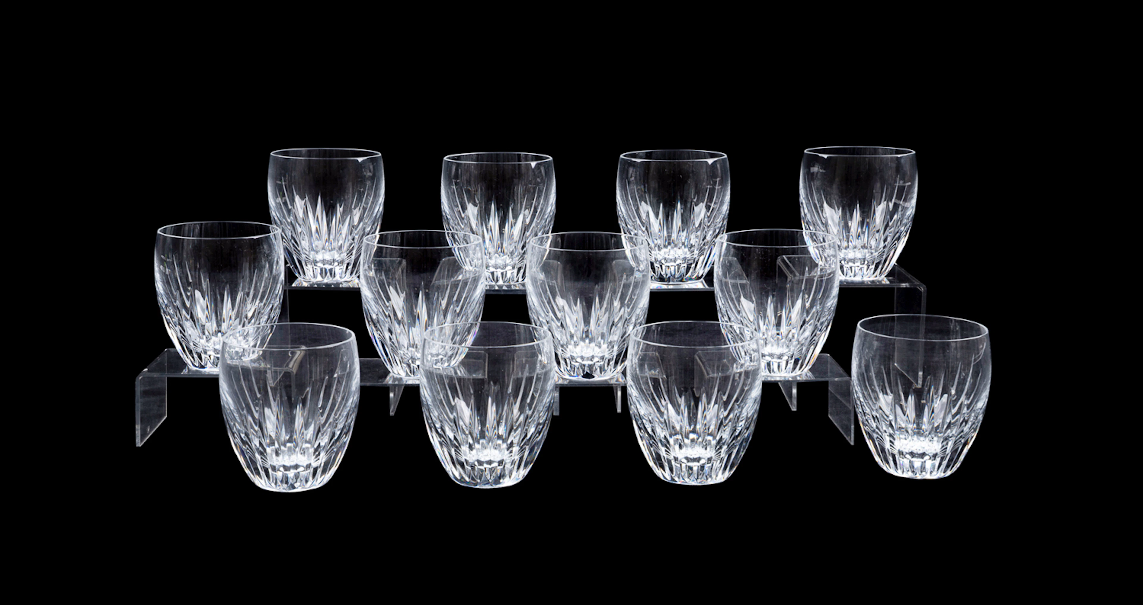 Baccarat, 12 "Massena" Crystal 13 oz Tumblers