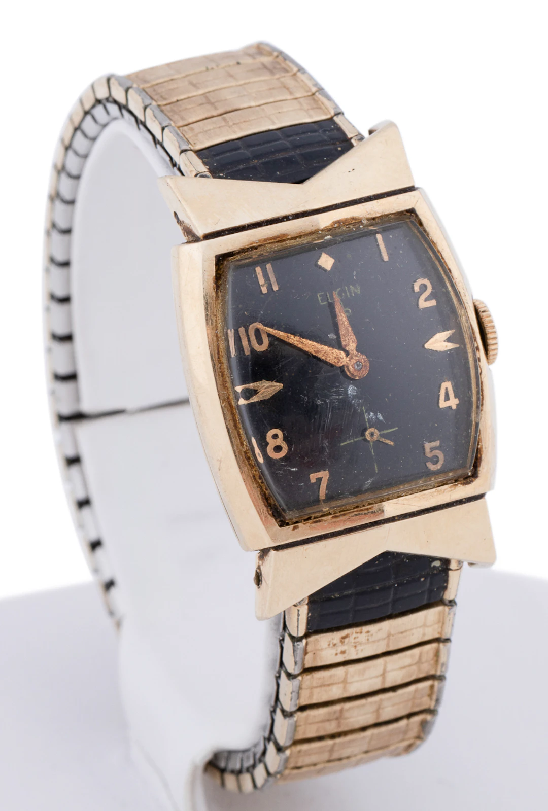 Elgin, Men's 1950s 14K YG & Gold Plated Watch