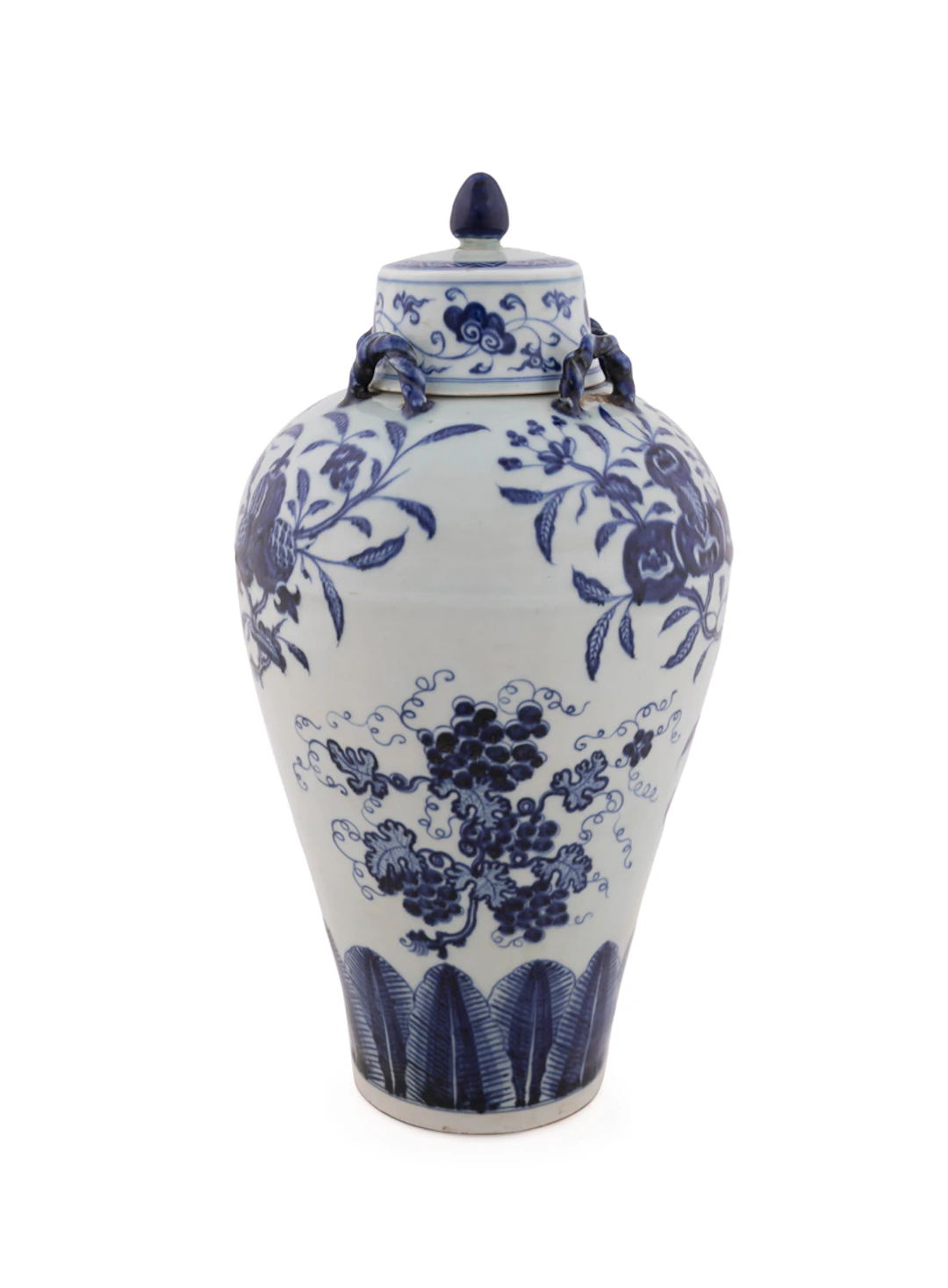 Ming Style Blue & White Lidded Jar, Xuande mark