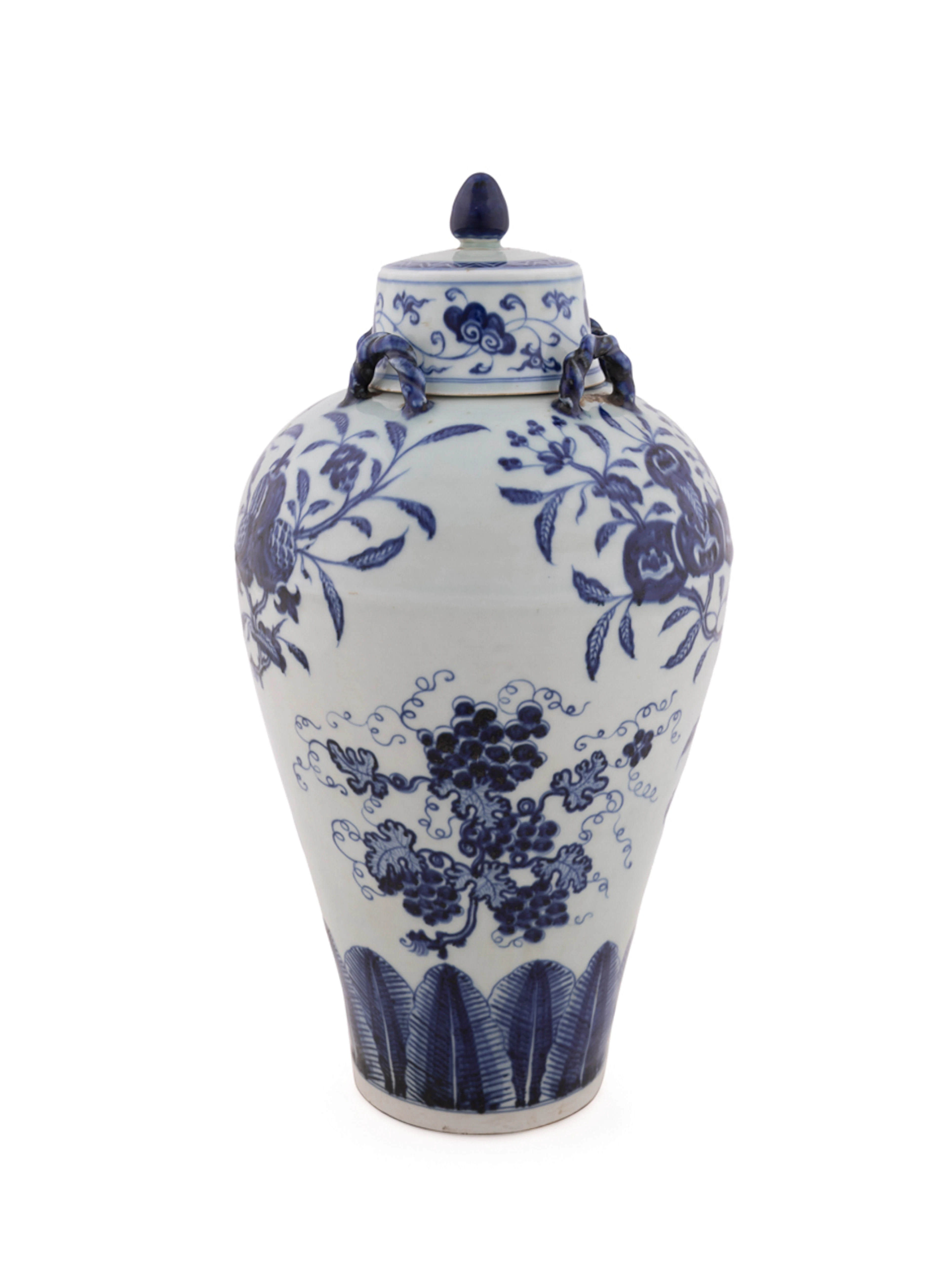 Ming Style Blue & White Lidded Jar, Xuande mark