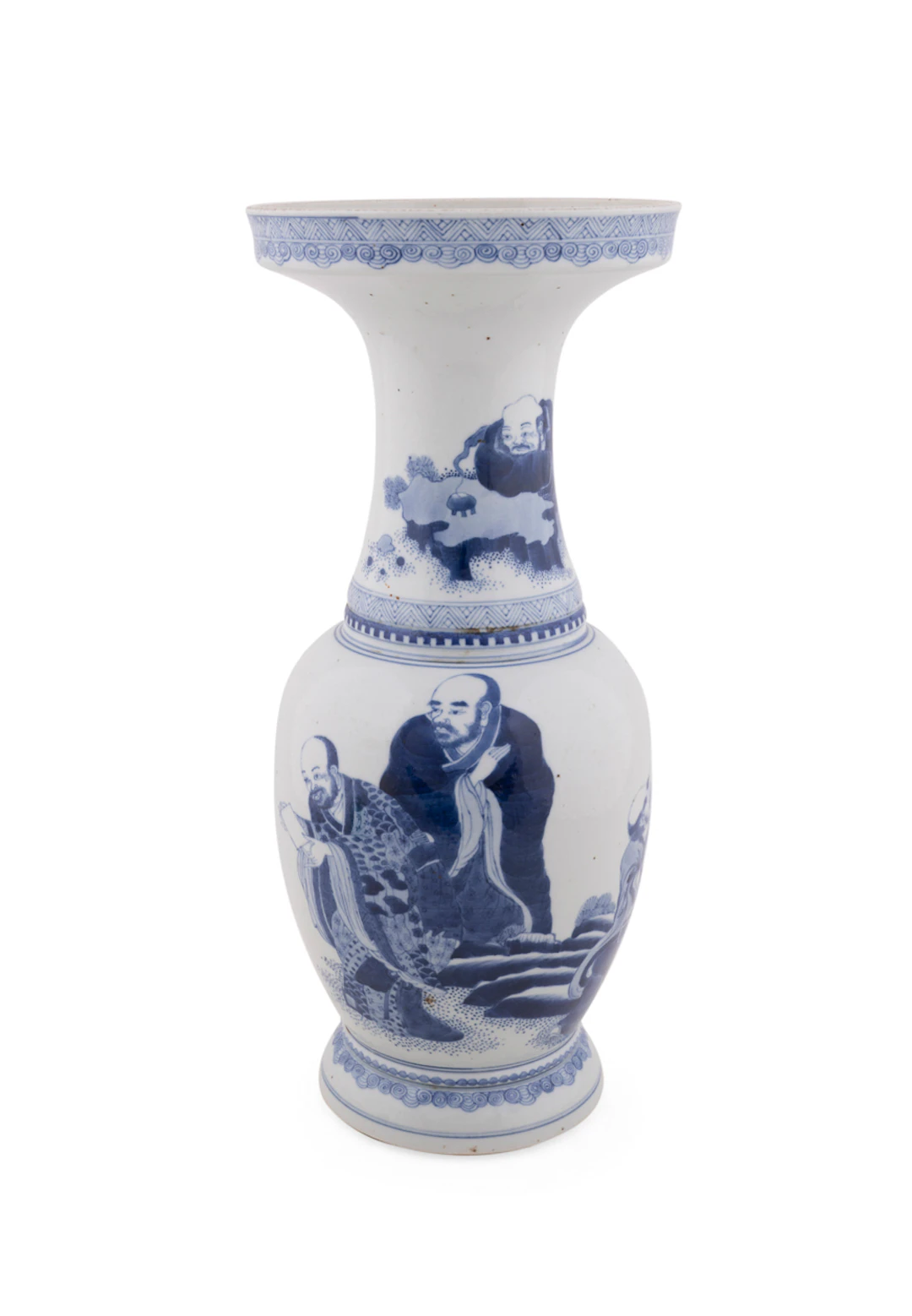 Large Chinese Flared Rim Porcelain Vase