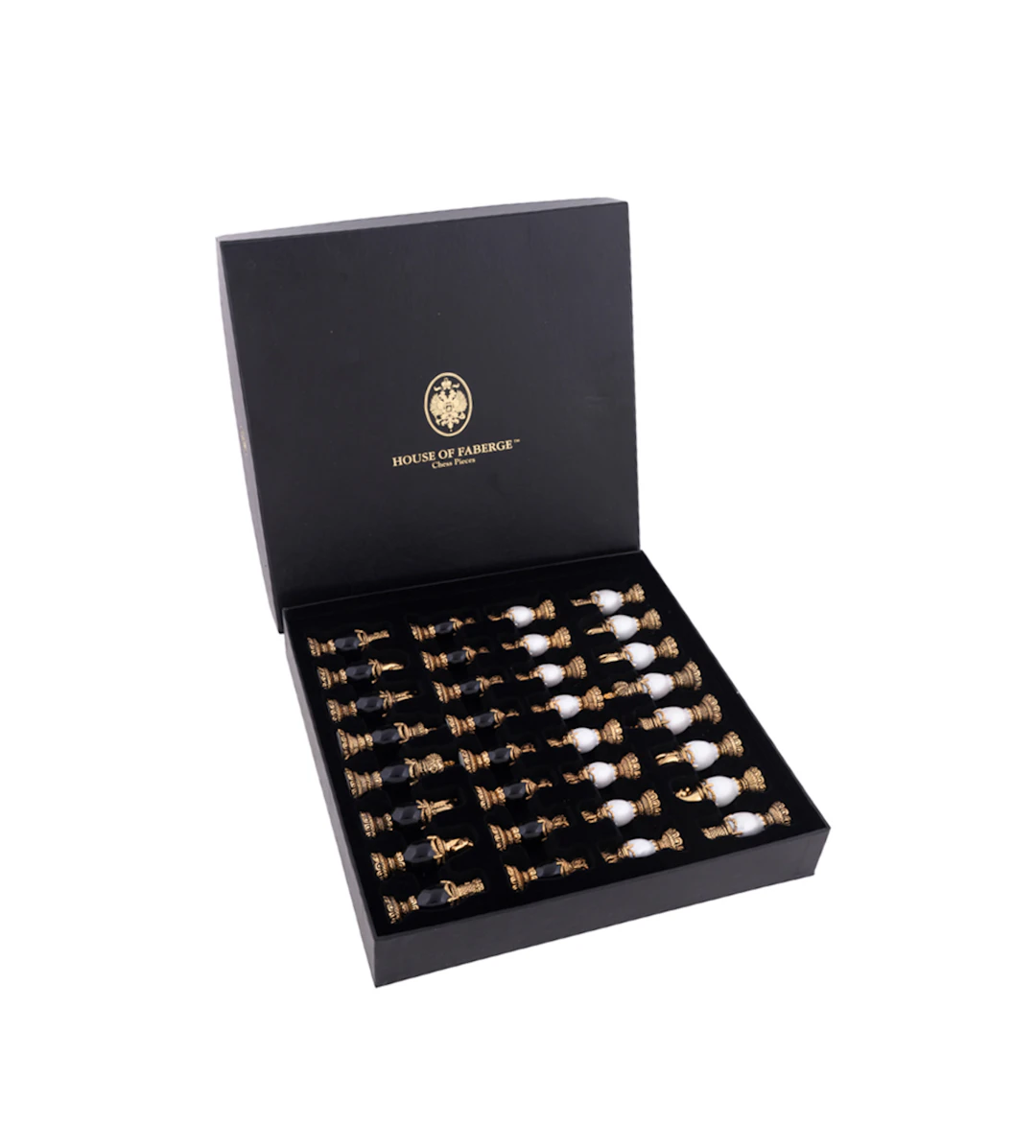 House of Faberge, Set of Enamel Chess Pieces