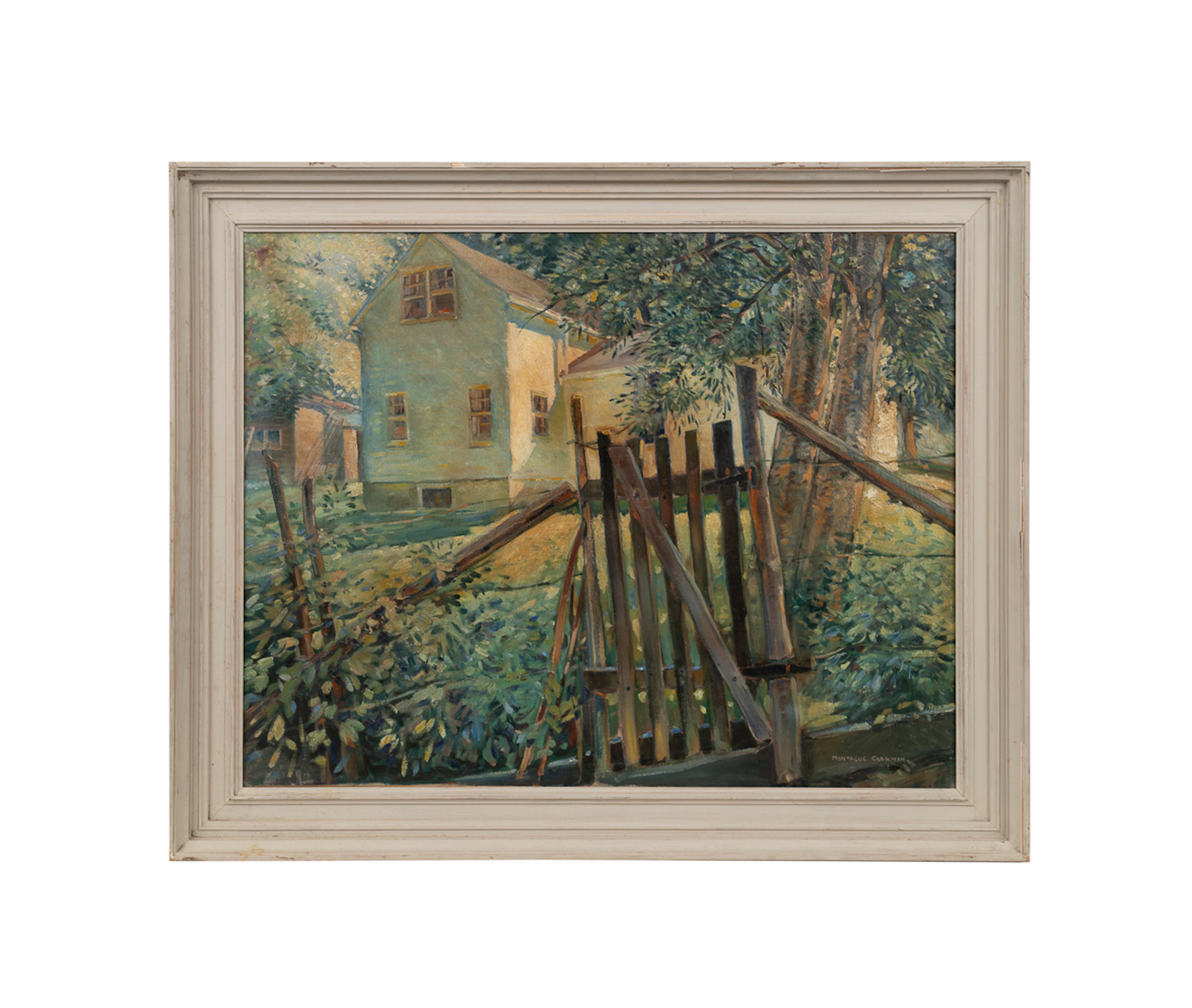 F.M. Charman, Landscape with House, 20th C., O/C