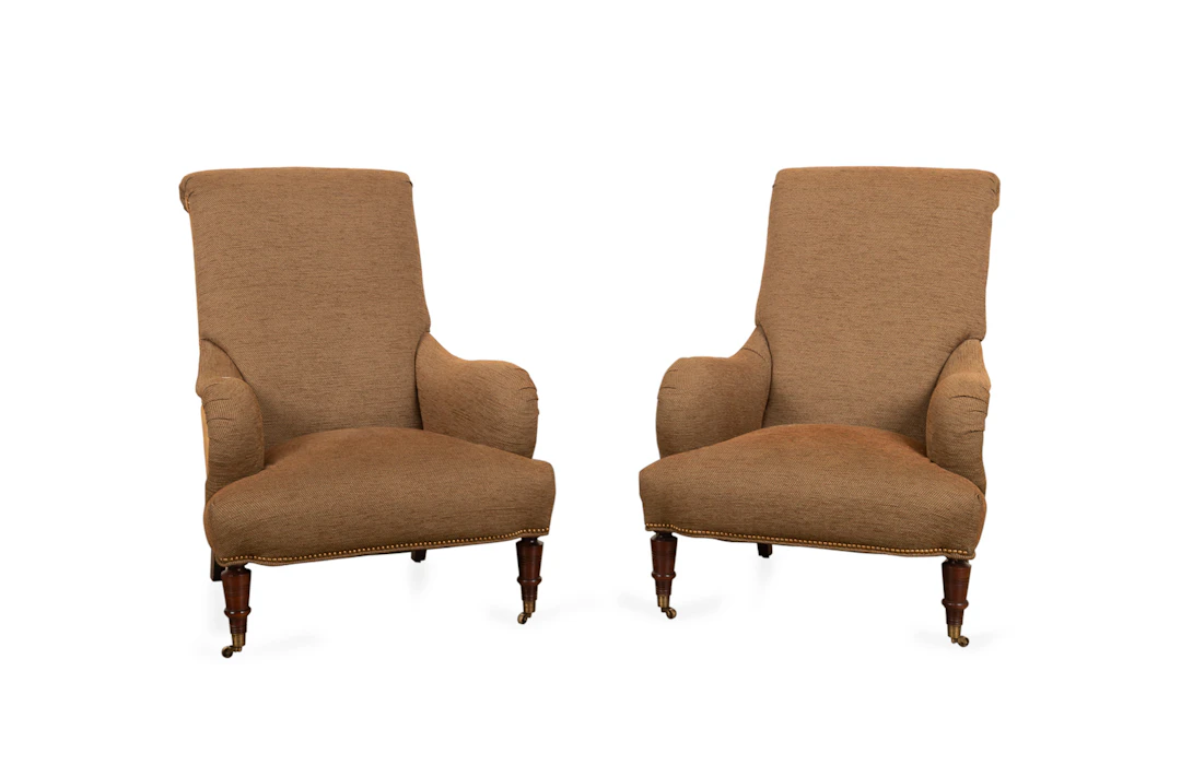 Pair of Edwardian Style Library Chairs