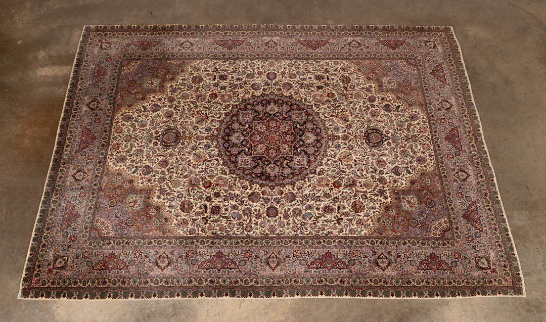 Persian Tabriz Hand-Knotted Rug, 20th century