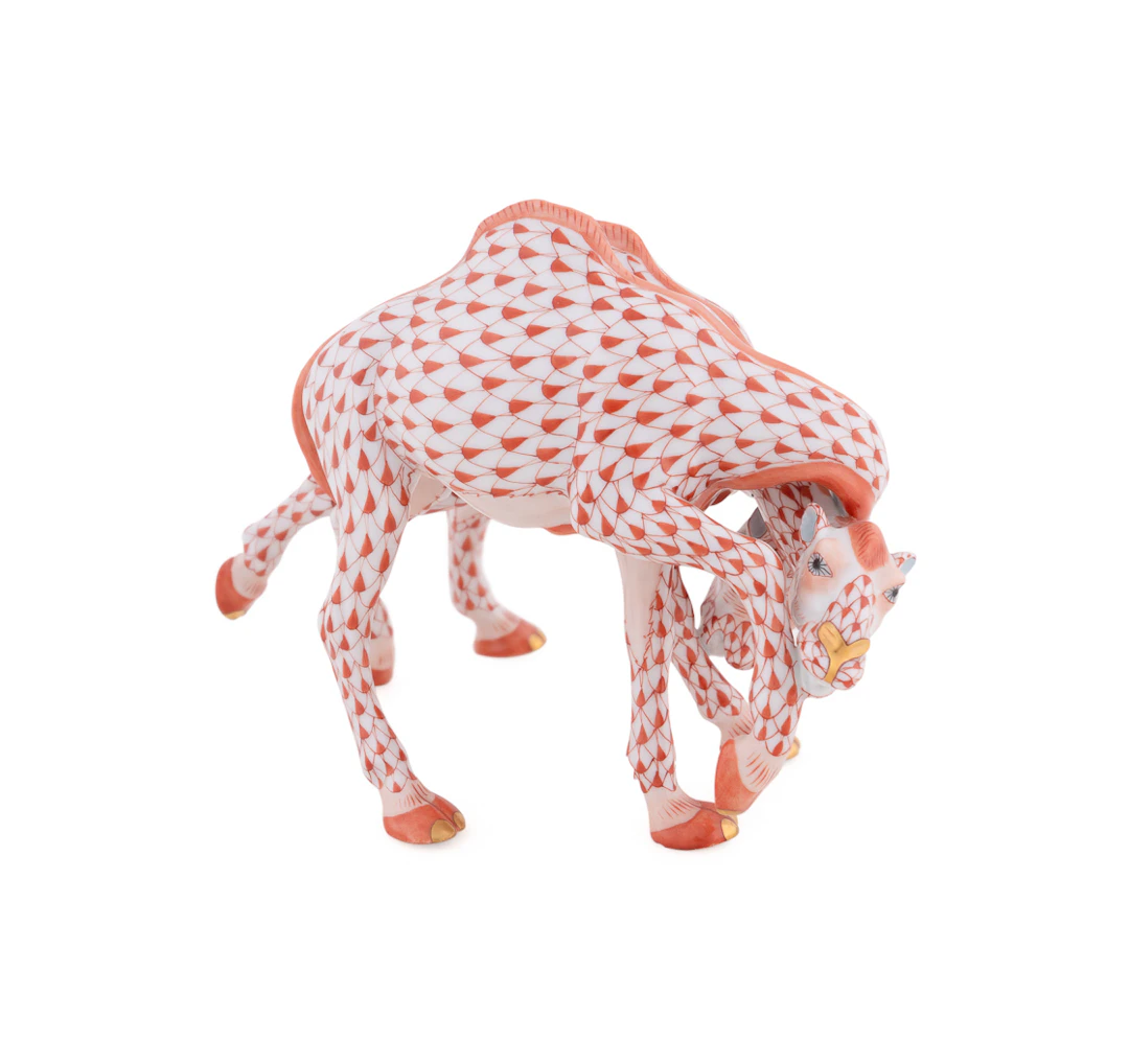 Herend "Camel Fight" Porcelain Figure, 1999