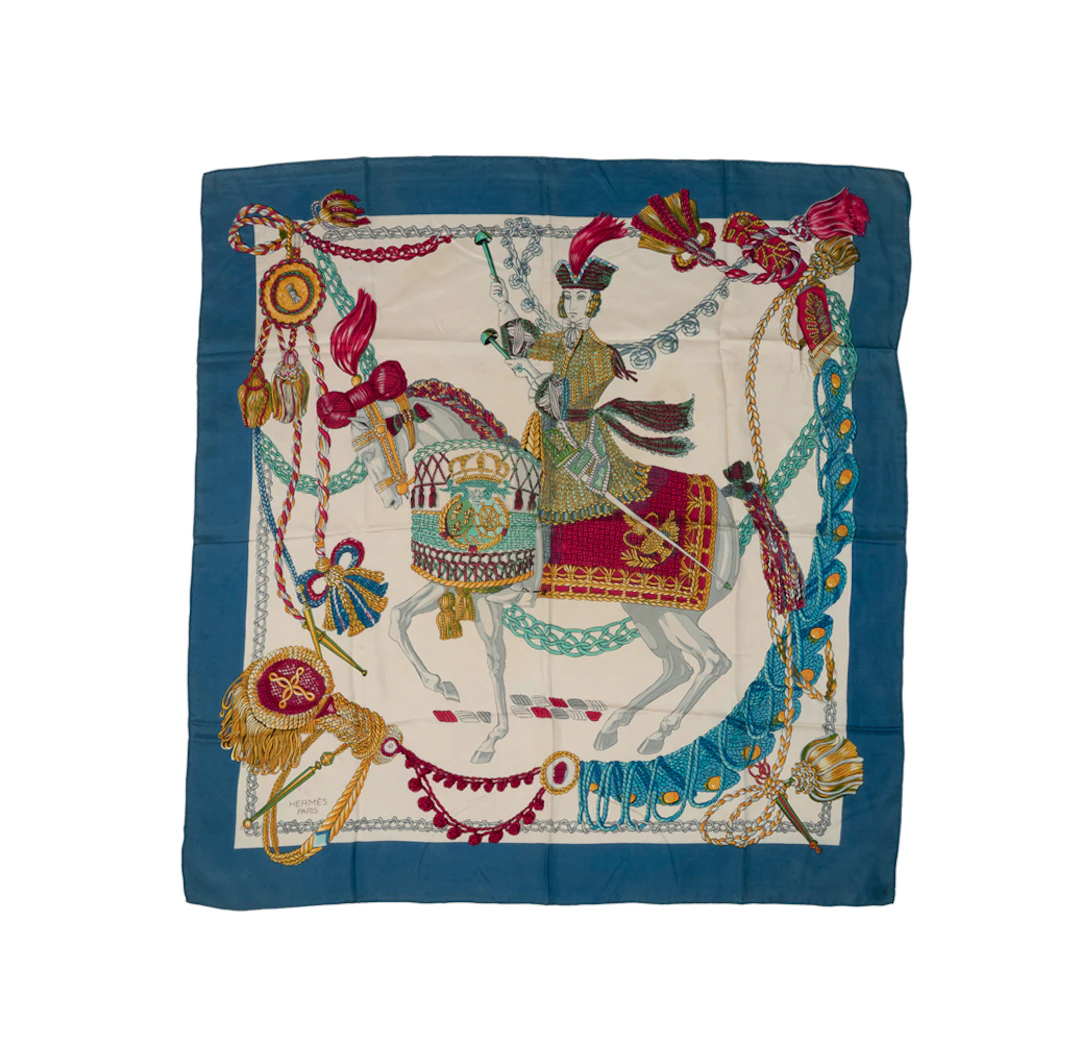 Hermes, "Le Timbalier" Silk Scarf