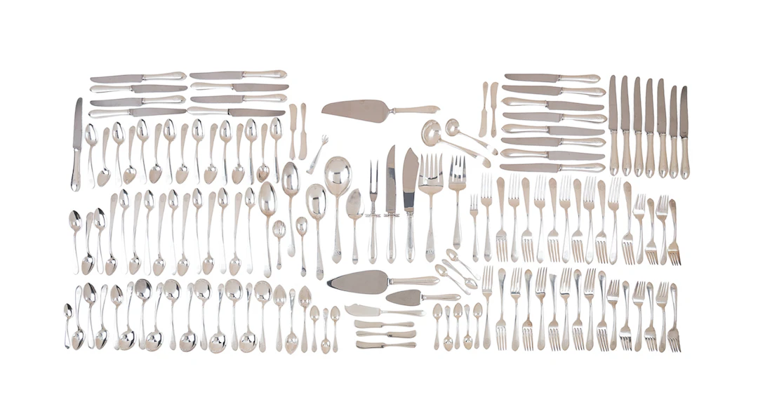 S. Kirk, "Wadefield" Sterling Flatware for 10