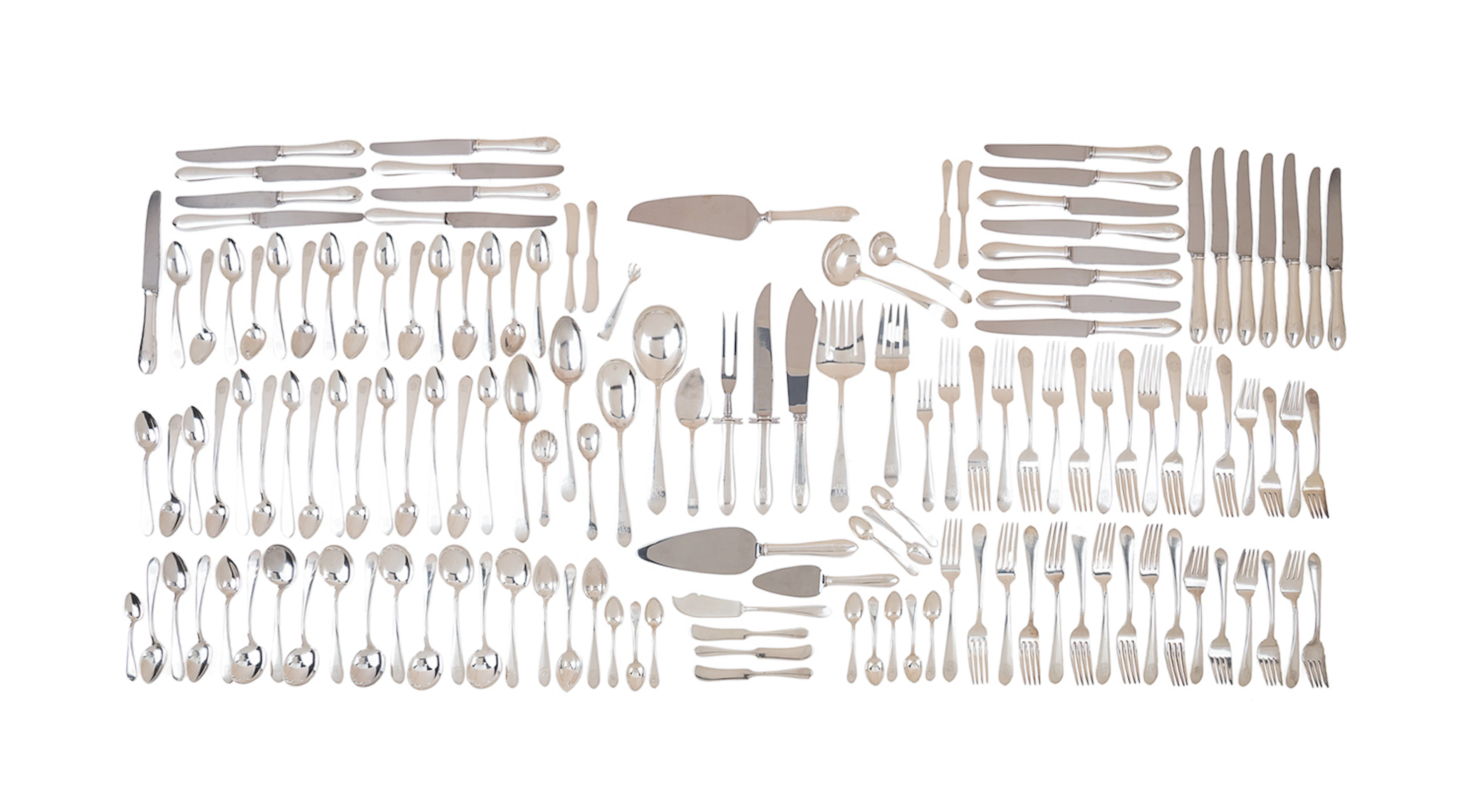 S. Kirk, "Wadefield" Sterling Flatware for 10