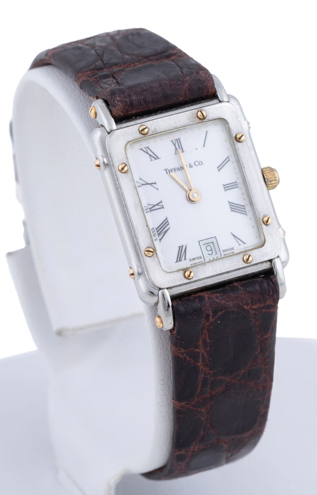 Tiffany + Alexis Barthelay Stainless Tank Watch