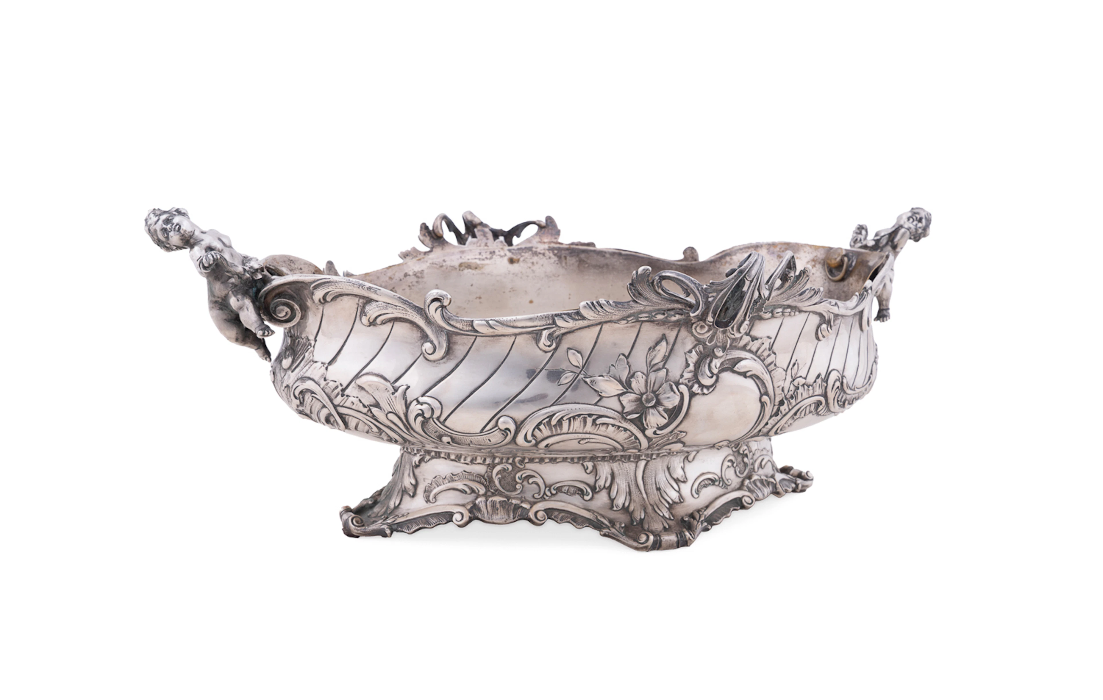 Louis XV Revival .800 Silver Jardiniere, 1872-1922