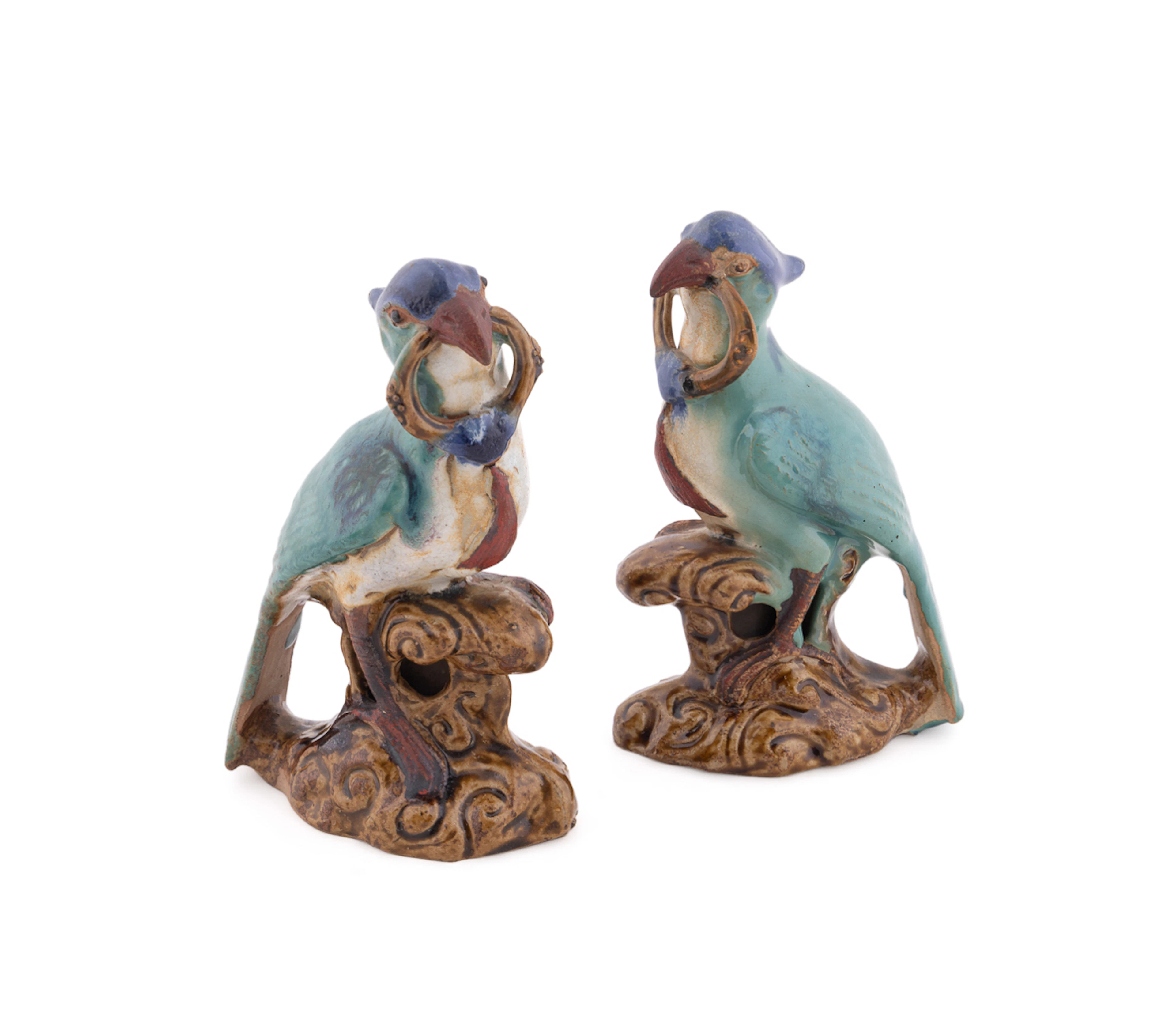 PR, Two-Tone Chinese Bird Figures on Branches