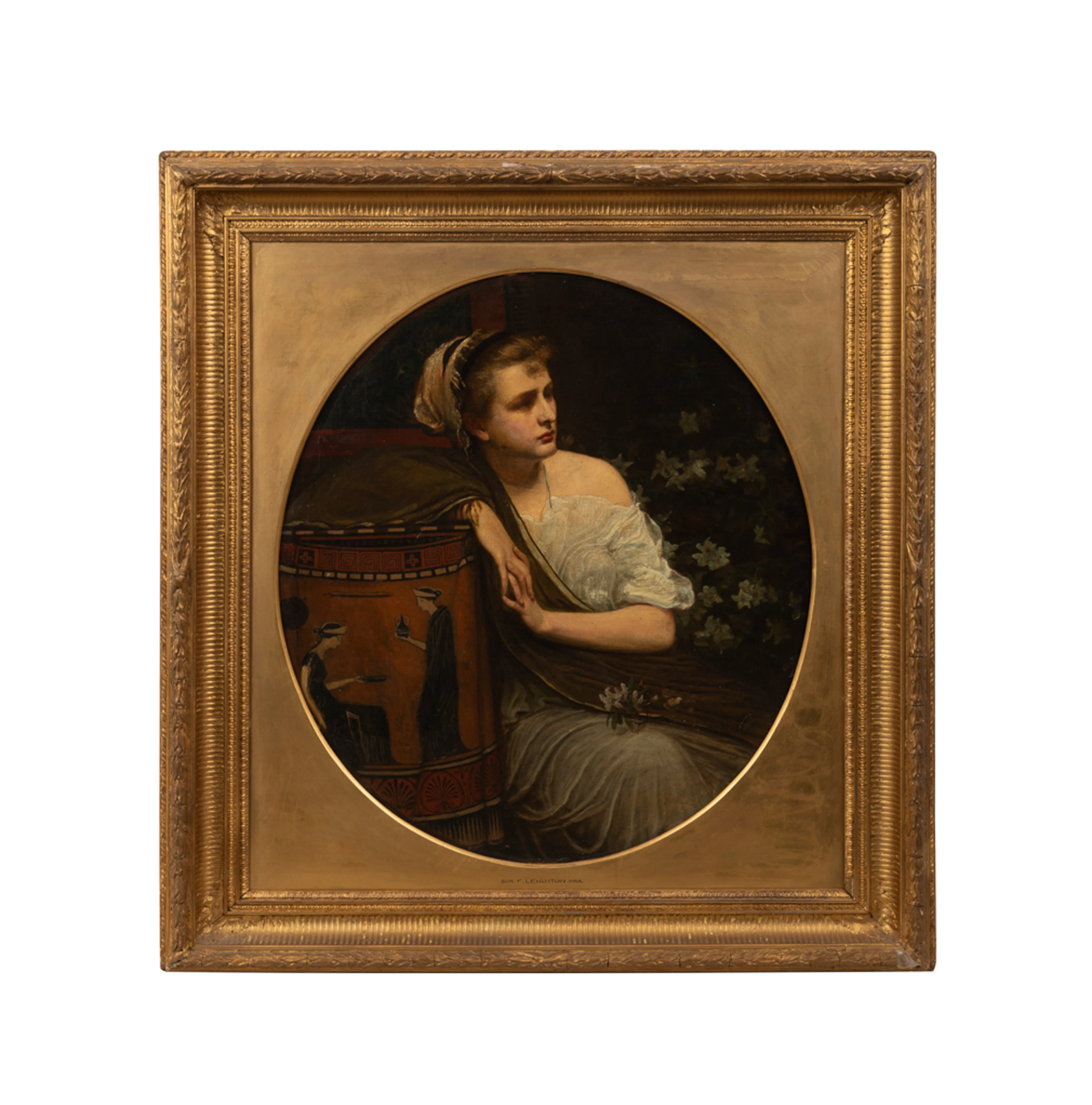 Leighton (Sch.), Woman in Classical Dress, 19th C